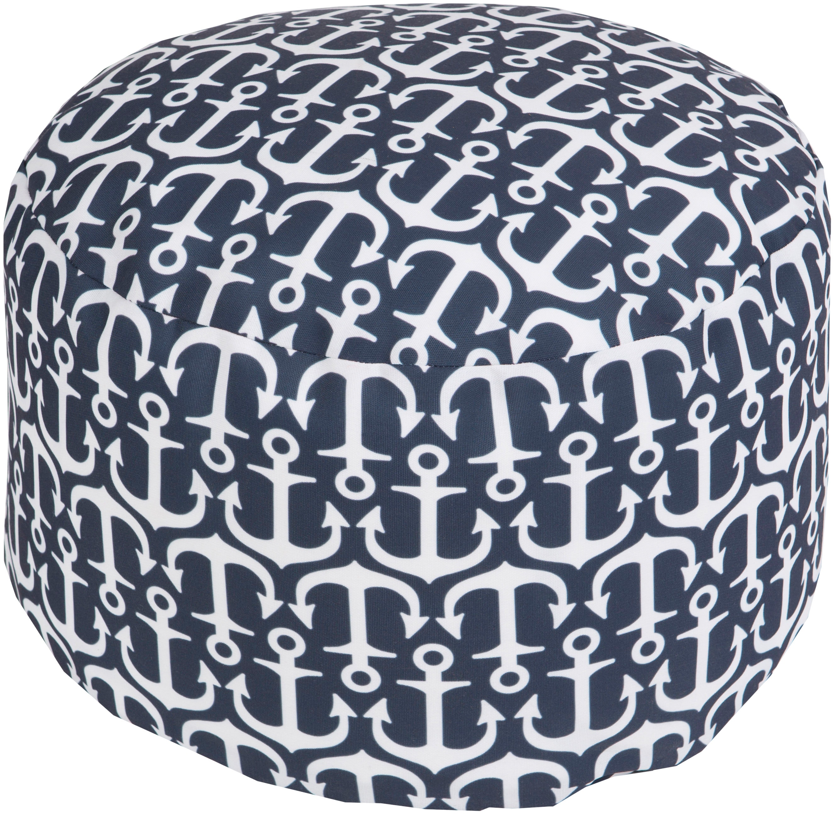 Surya Surya Poufs 20 x 13 Round Pouf POUF-306