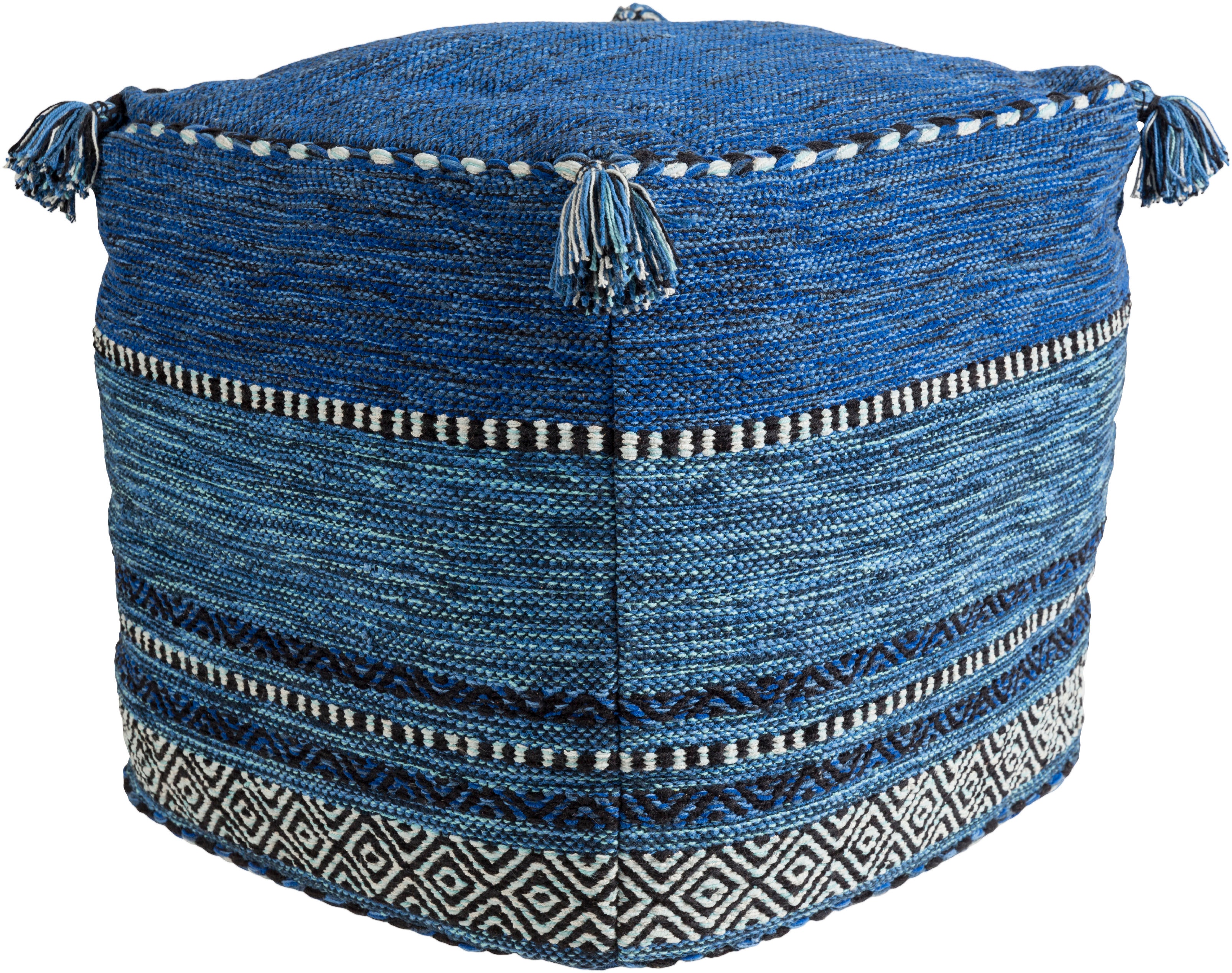 Surya Trenza 18 x 18 x 18 Pouf TZPF001-181818
