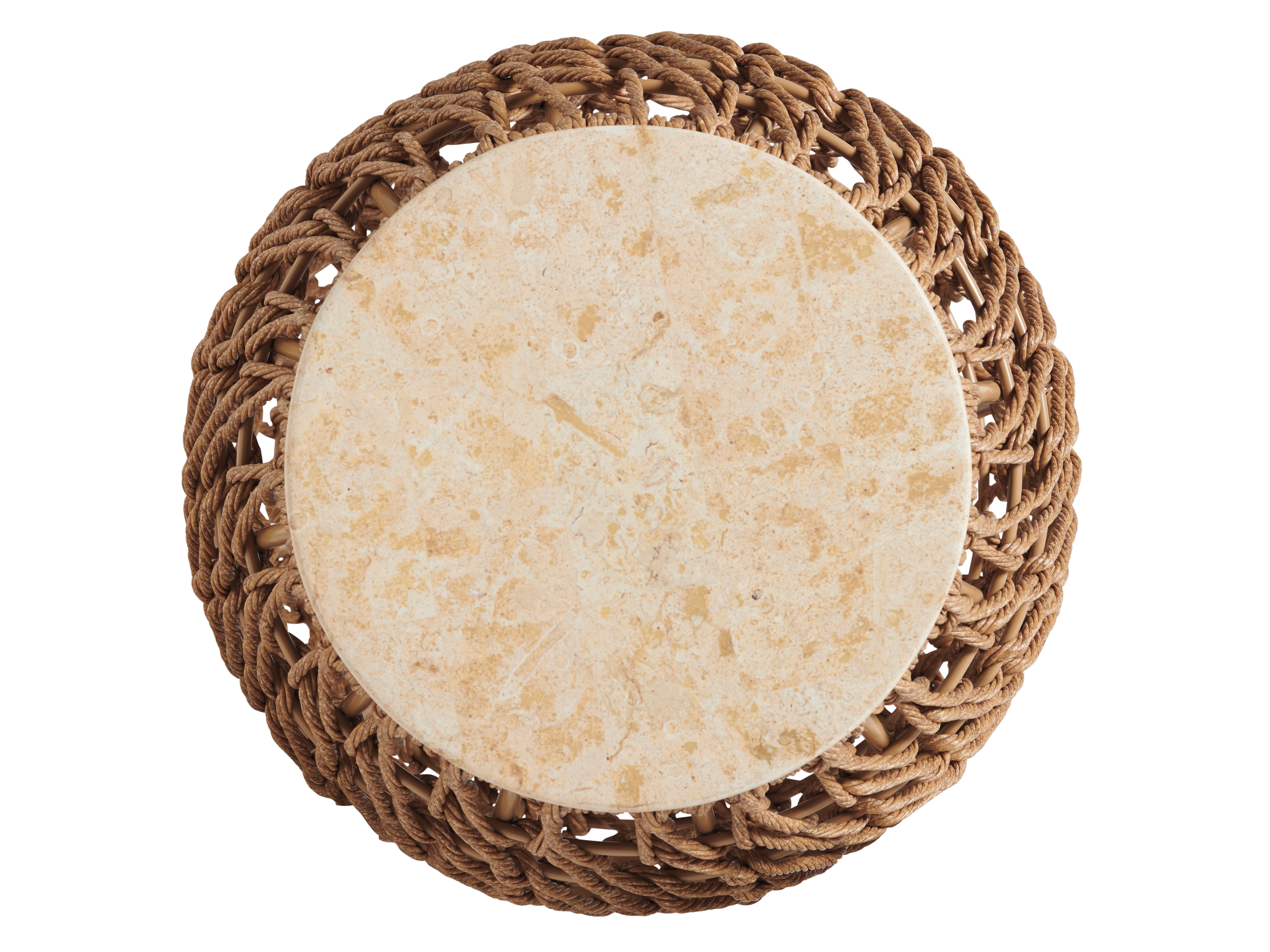 Tommy Bahama Outdoor Living Round Accent Table Stone Top 3930-954ST