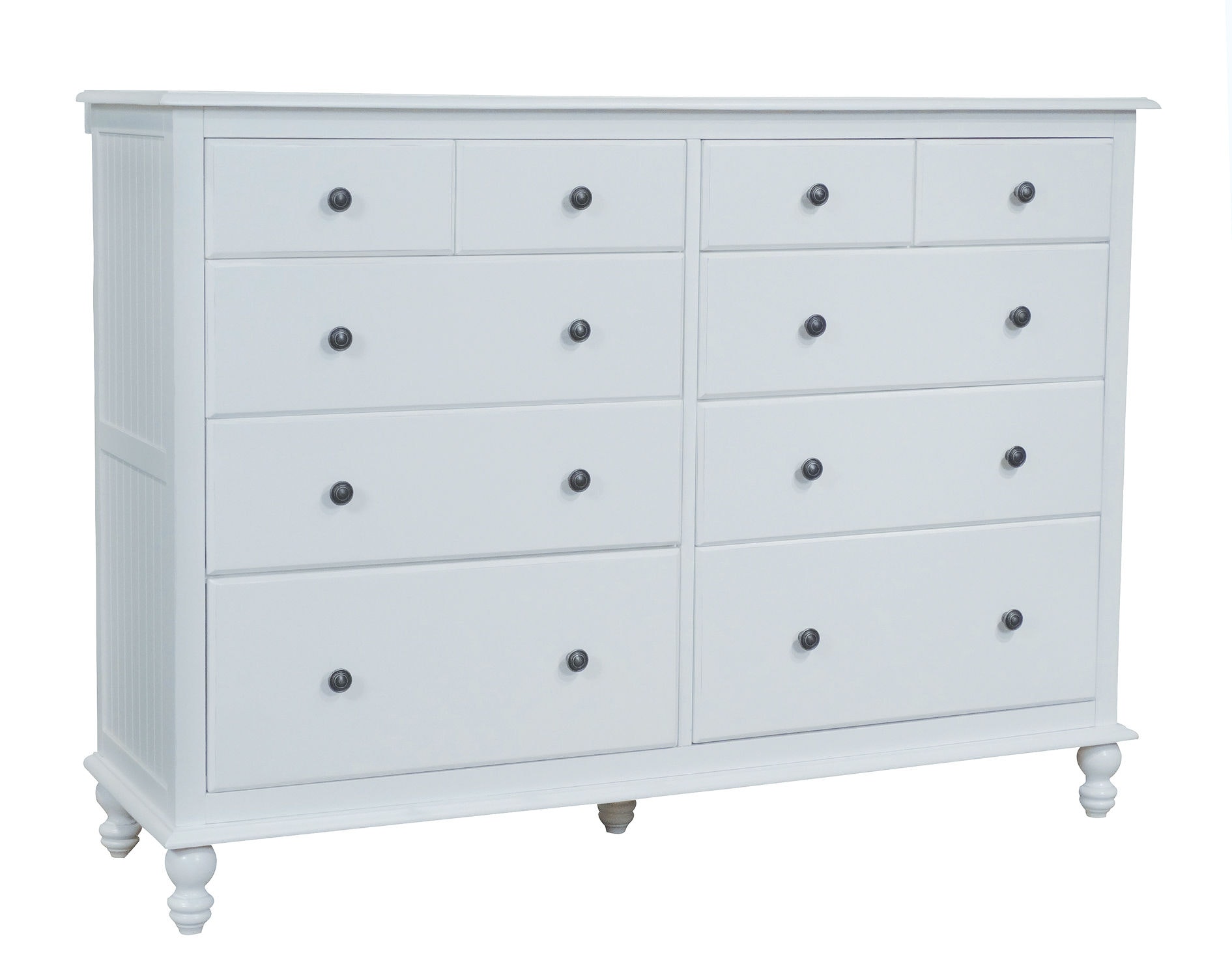 John Thomas 10-Drawer Dresser in Beach White BD07-2010