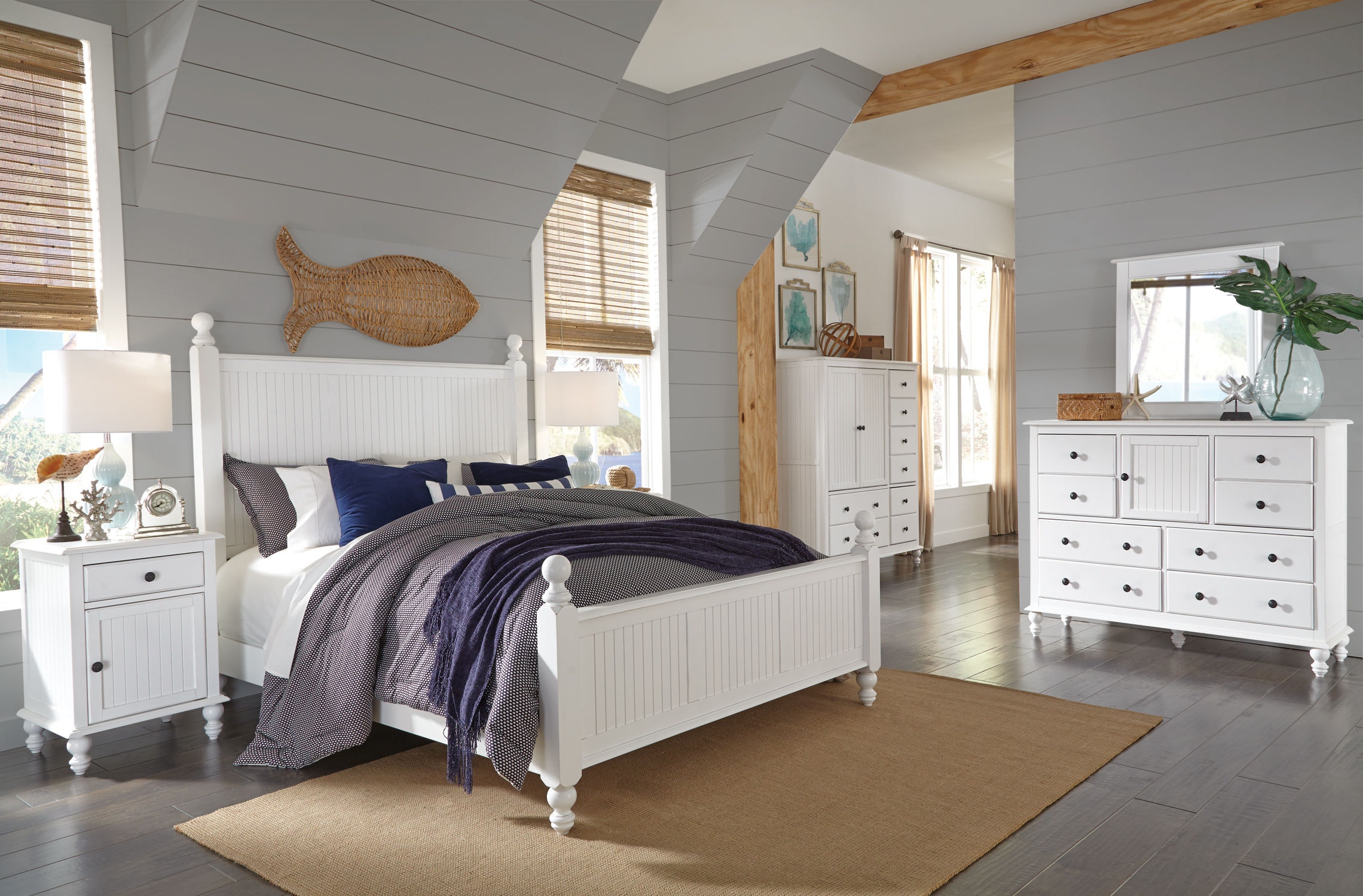 John Thomas Queen Cottage Bed BD07-201QH / BD07-201QF / BD07-504QR