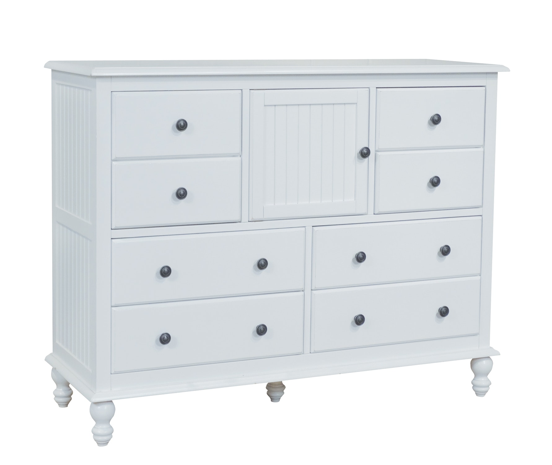 John Thomas 8-Drawer / 1-Door Dresser in Beach White BD07-2038