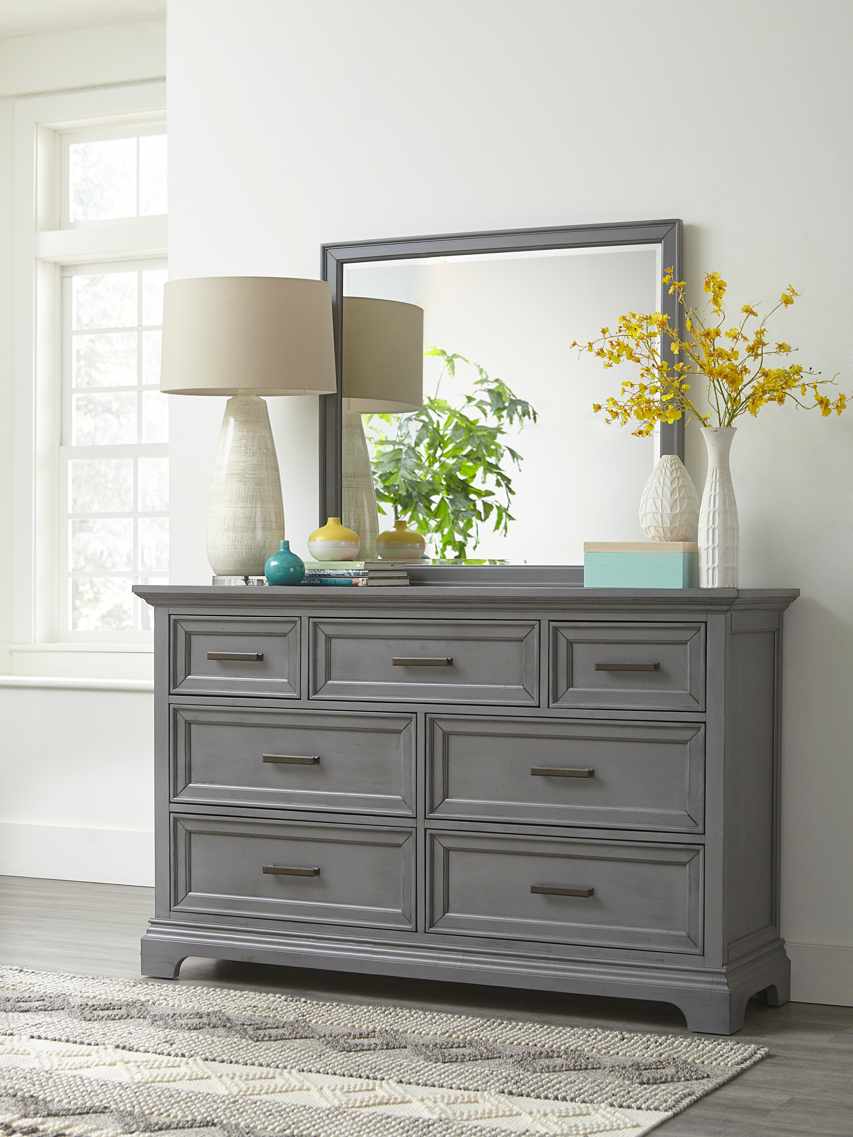 John Thomas Mirror in Mineral Gray BD44-3050