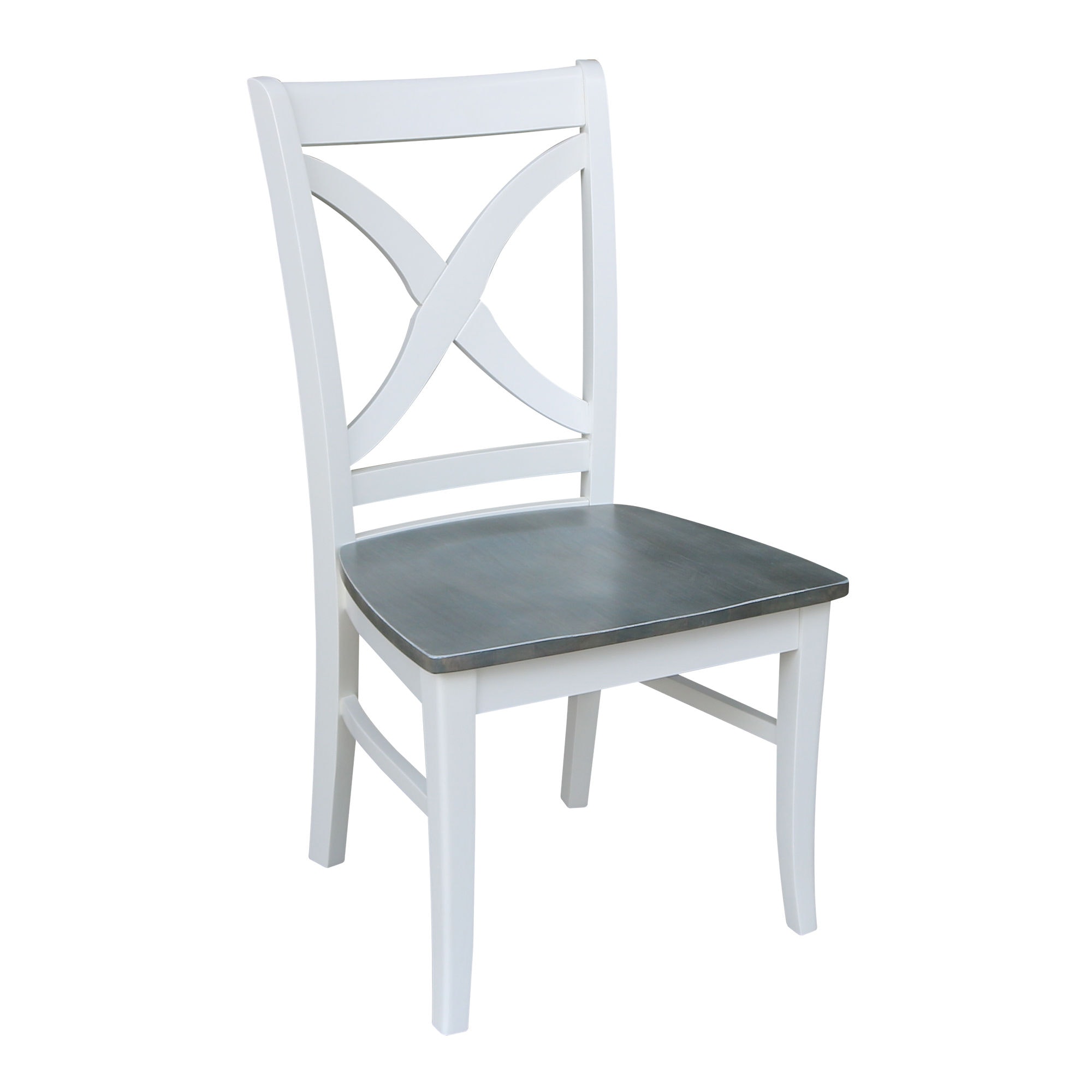 John Thomas Salerno Chair in Heather Gray & White C05-14B