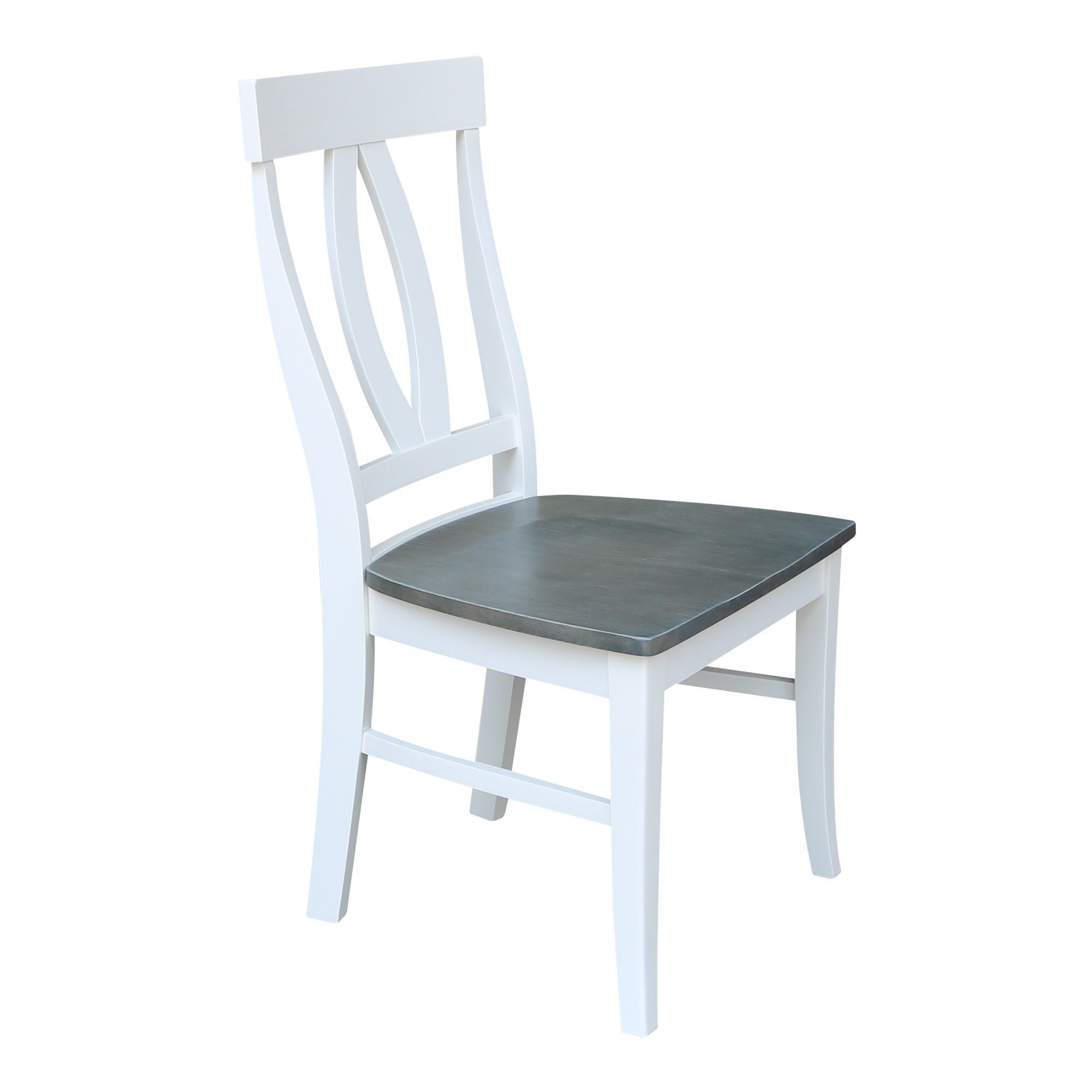 John Thomas Verona Chair in Heather Gray & White C05-170B