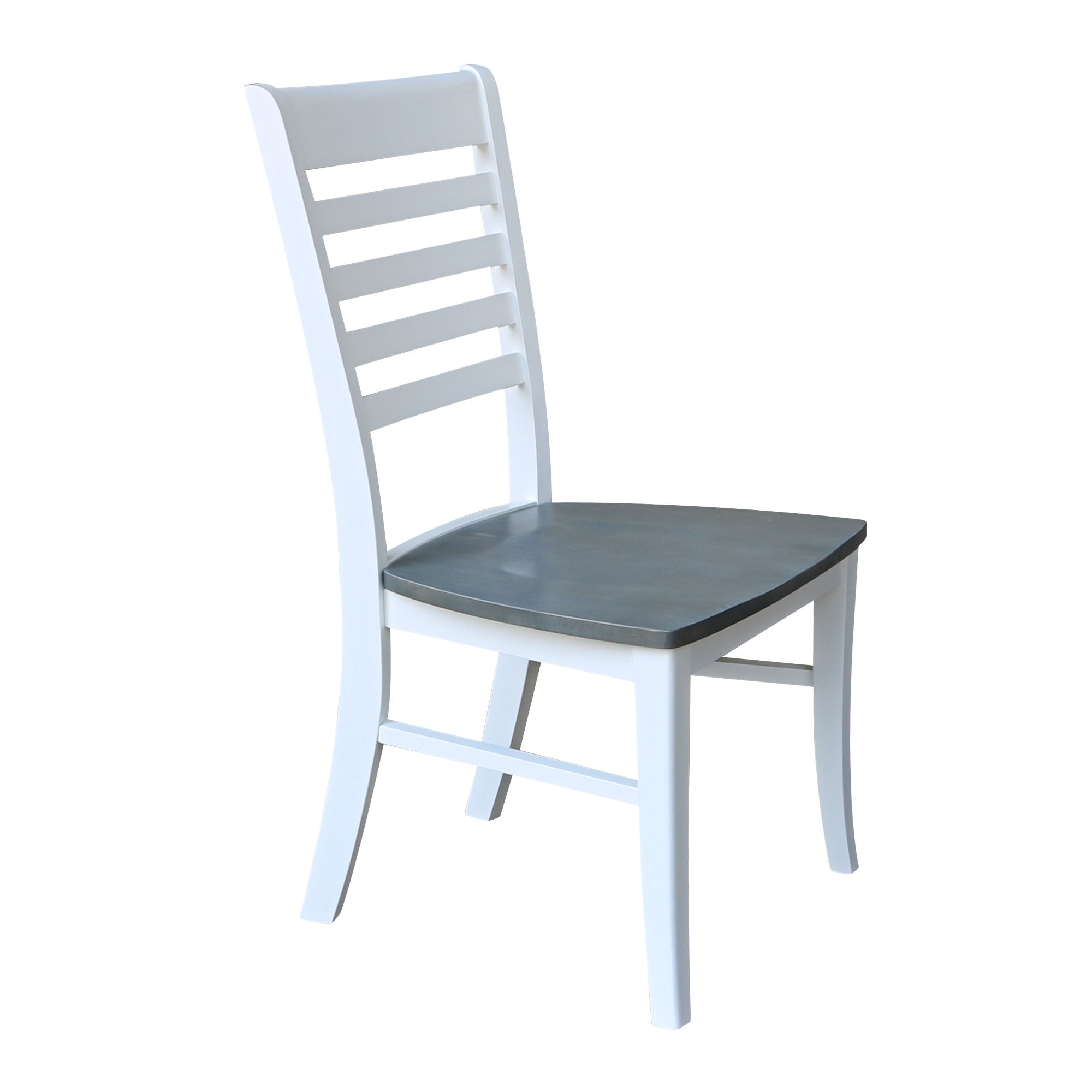 John Thomas Roma Chair in Heather Gray & White C05-310B