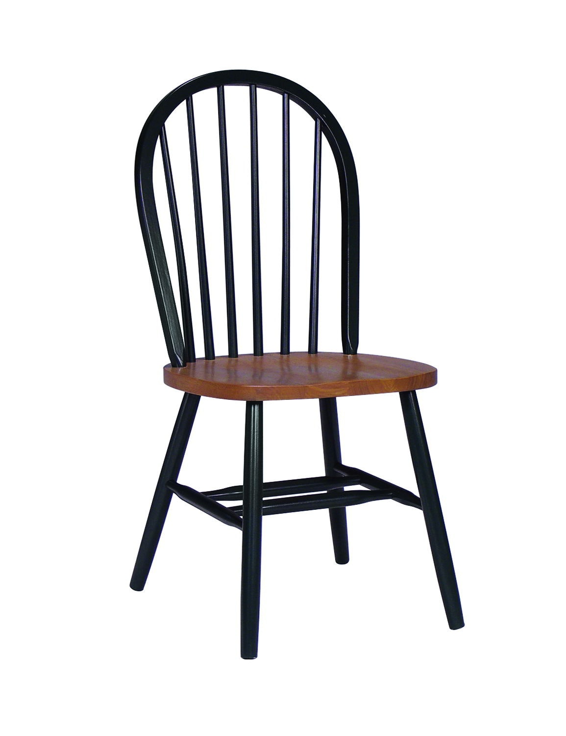 John Thomas Windsor Chair in Black & Cherry C57-112