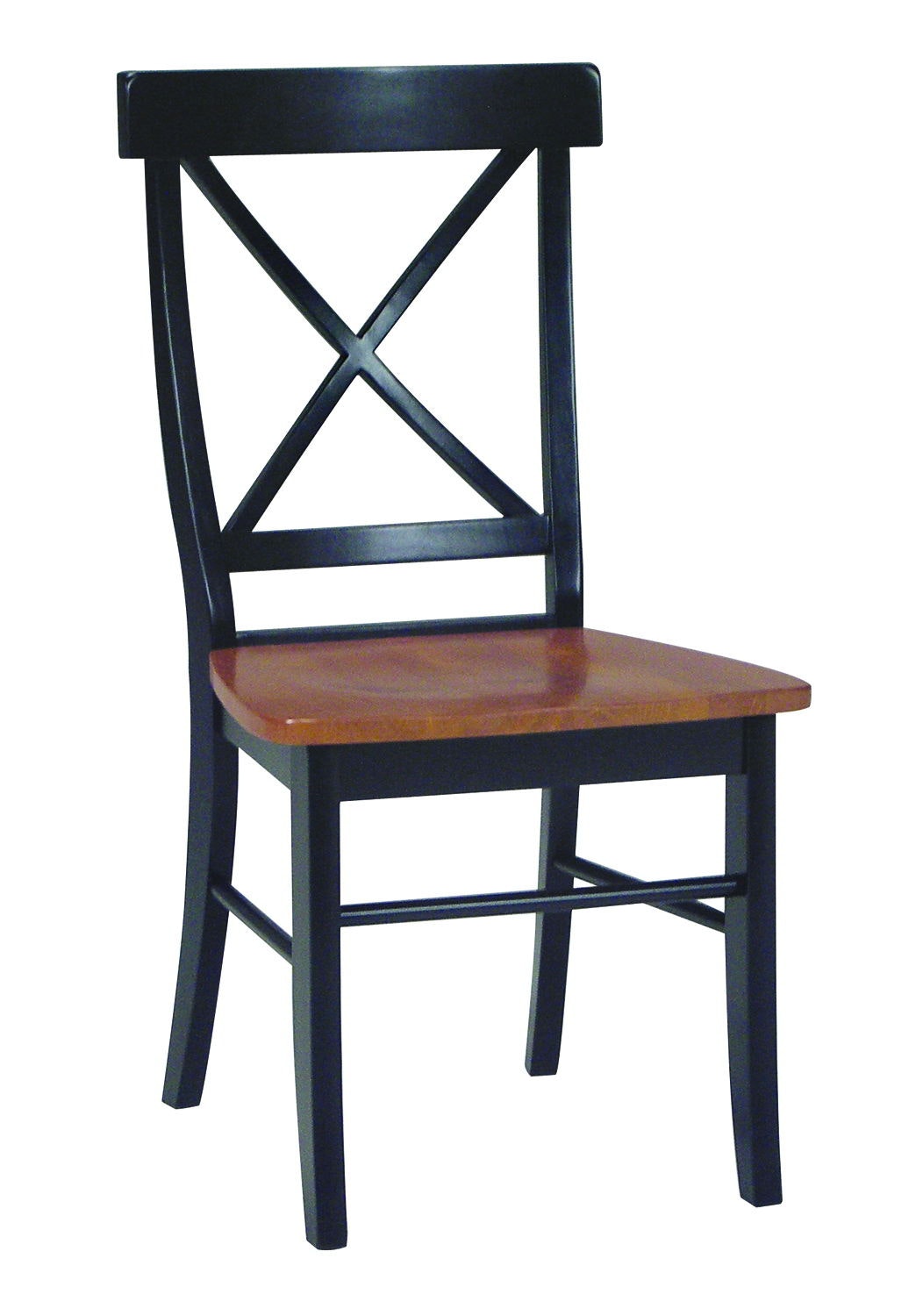 John Thomas X-Back Chair in Black & Cherry C57-613B