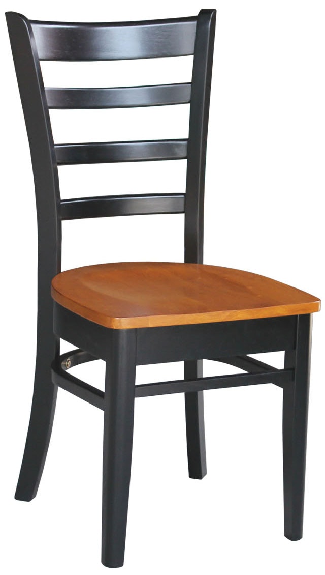 John Thomas Emily Chair in Black & Cherry C57-617B