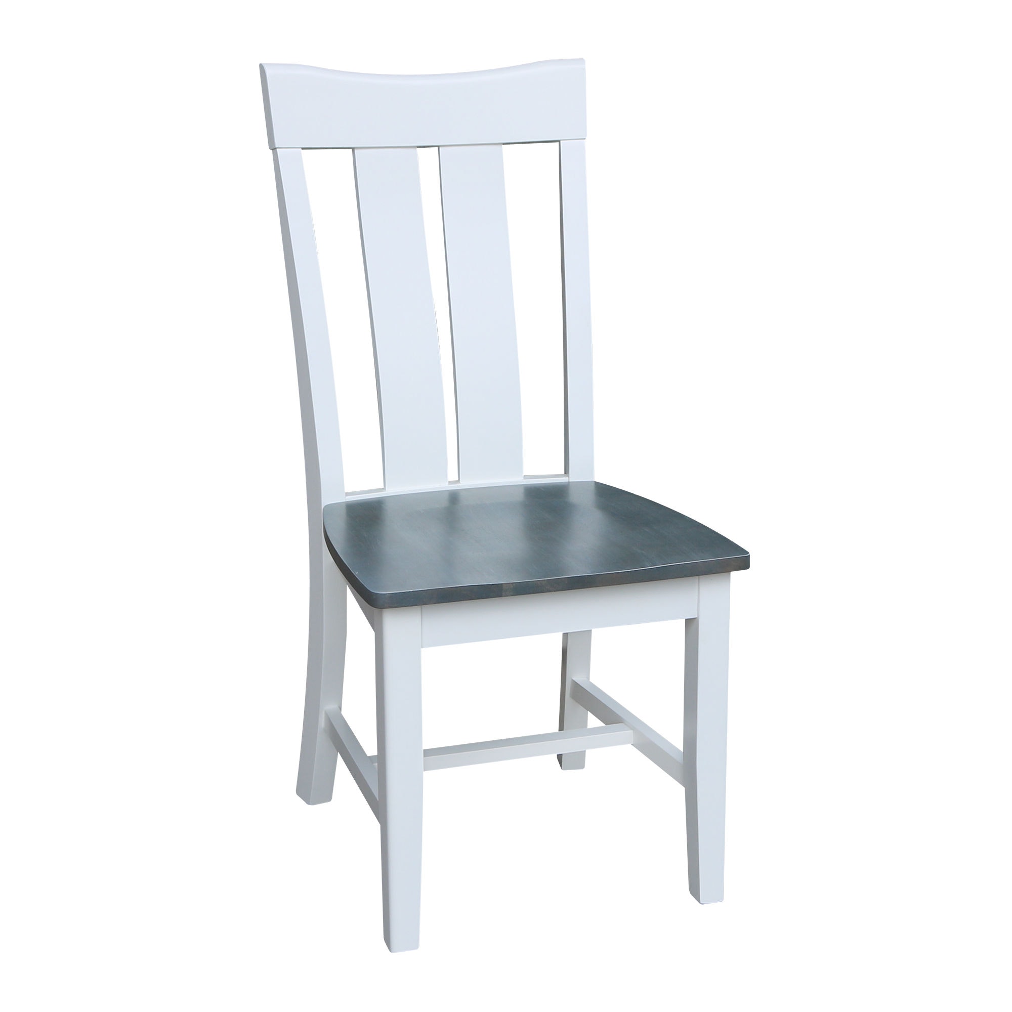 John Thomas Ava Chair in Heather Gray & White C05-13B
