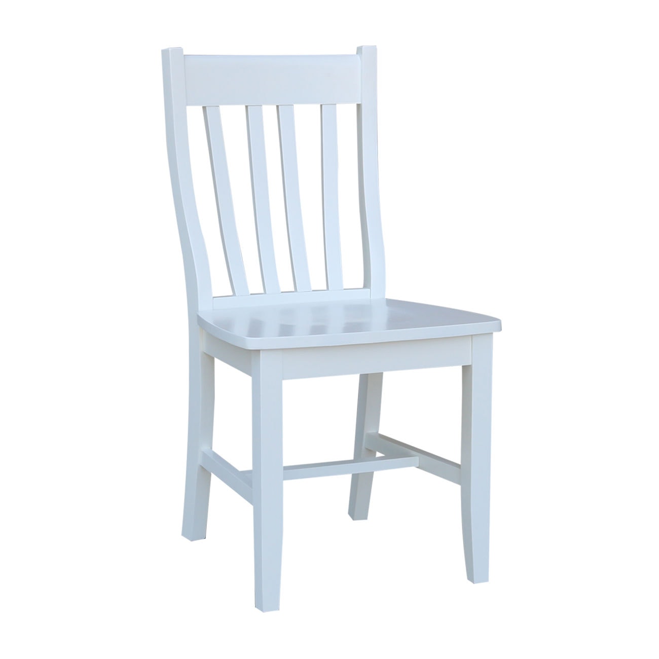 John Thomas Schoolhouse Chair in Pure White C08-61B
