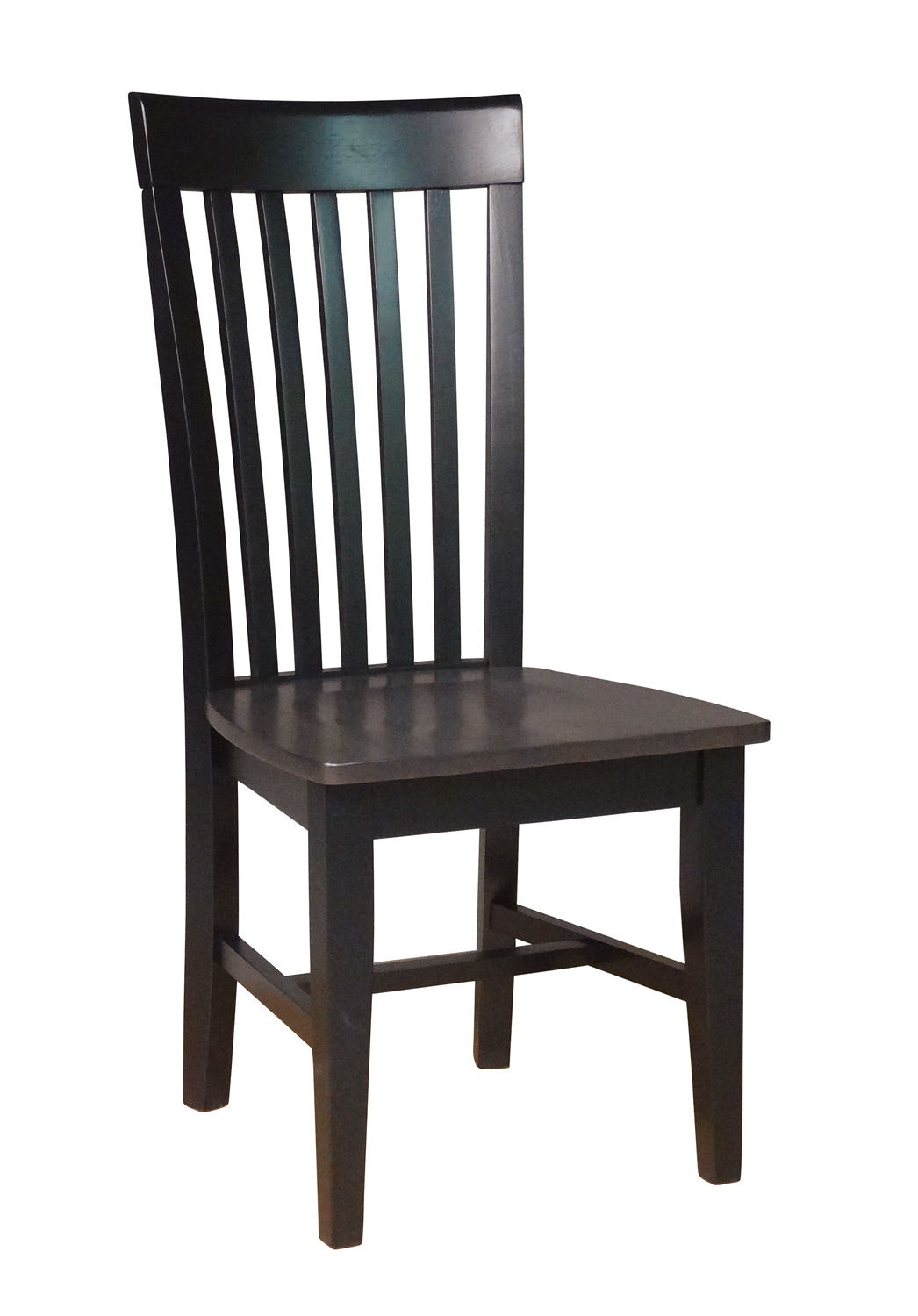 John Thomas Tall Mission Chair in Coal & Black C75-465B