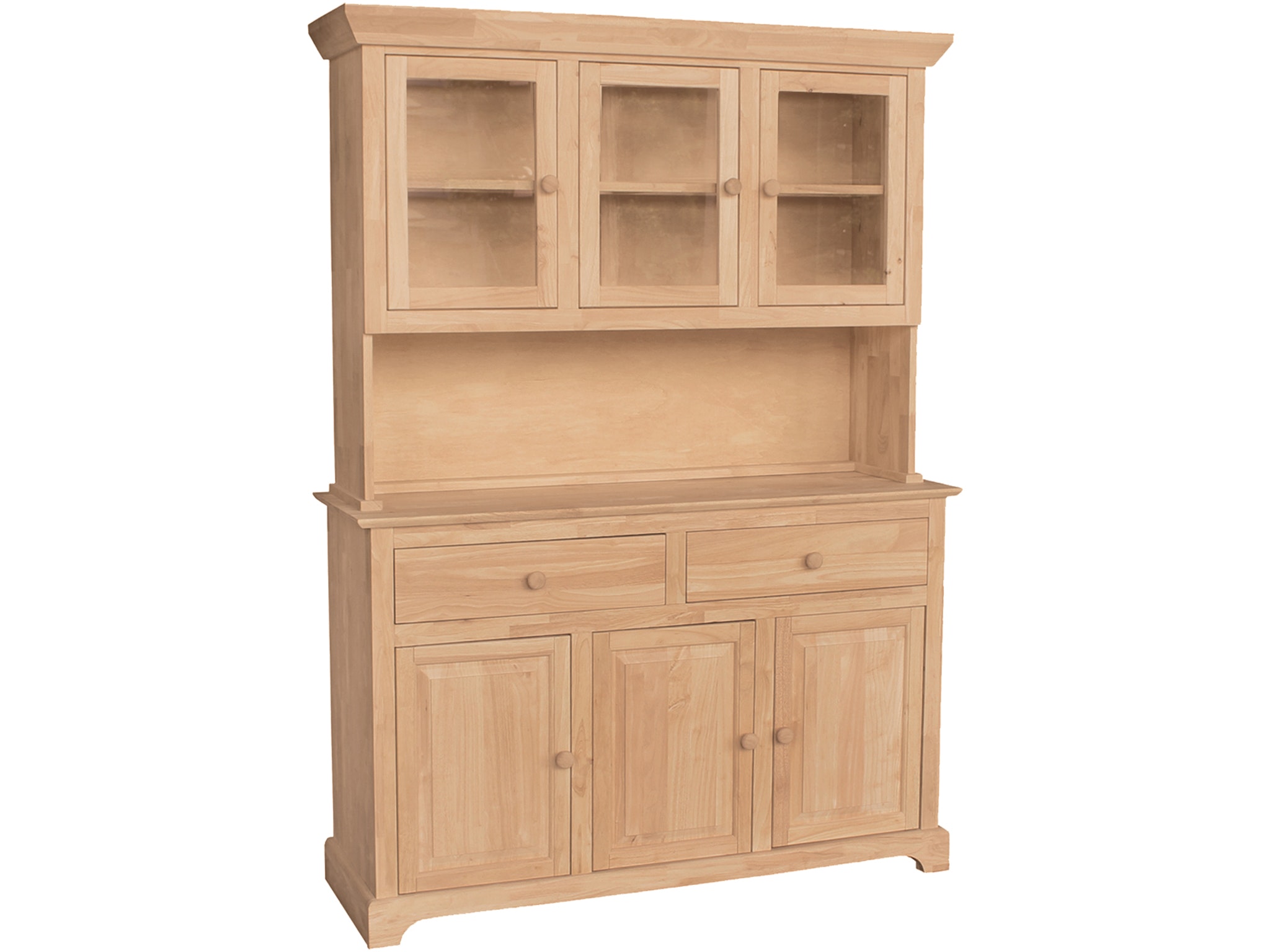 John Thomas 3 Door Hutch (shown w/B-3) H-3B