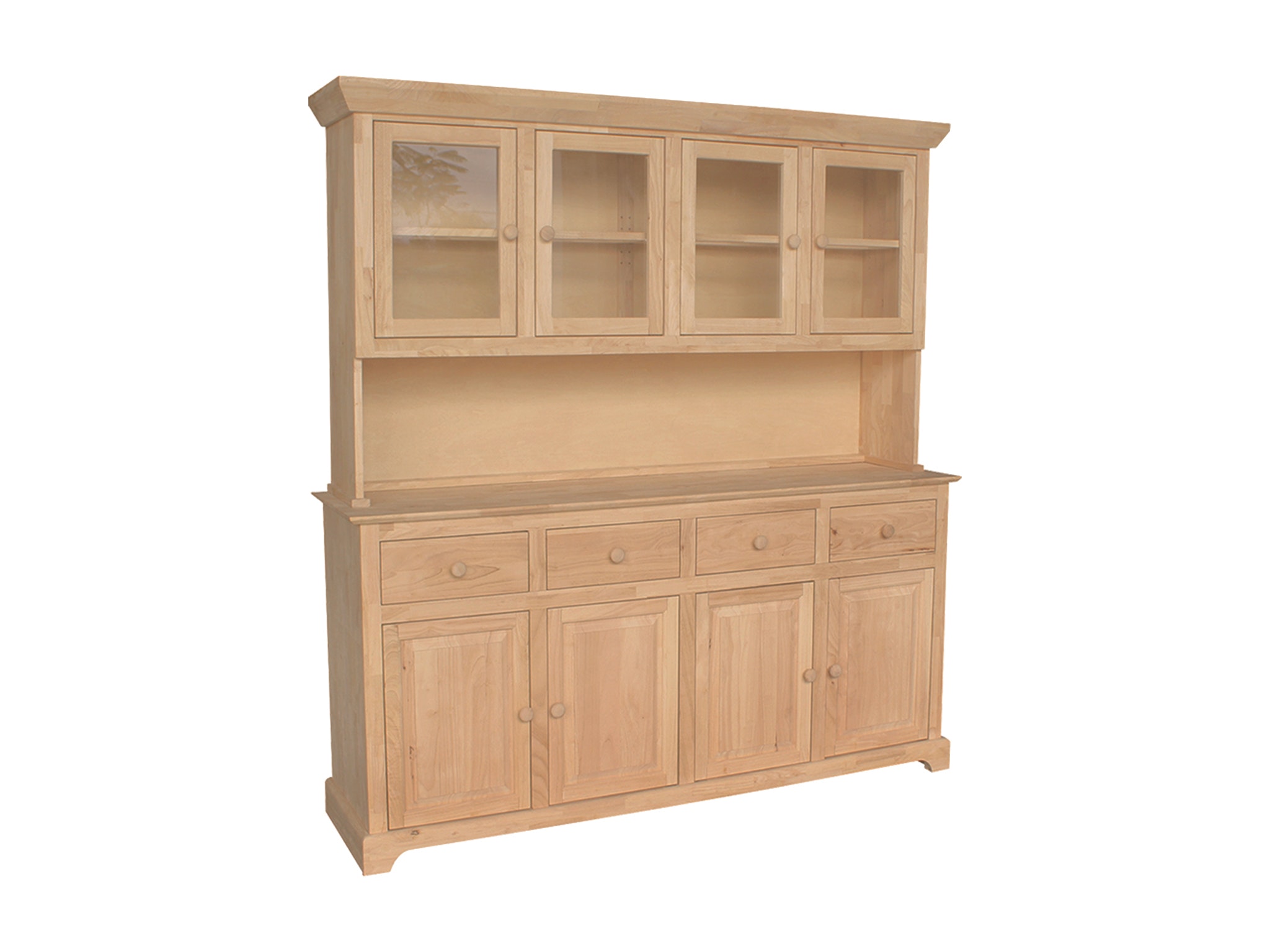 John Thomas 4 Door Hutch (shown w/B-4) H-4B