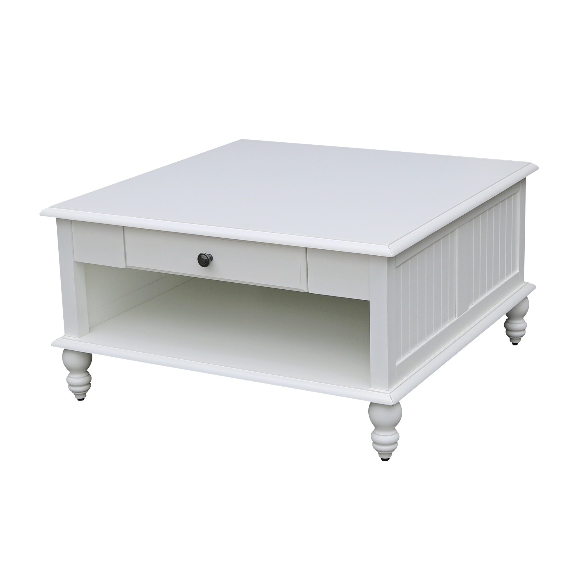 John Thomas Square Coffee Table  in Beach White OT07-20SCB