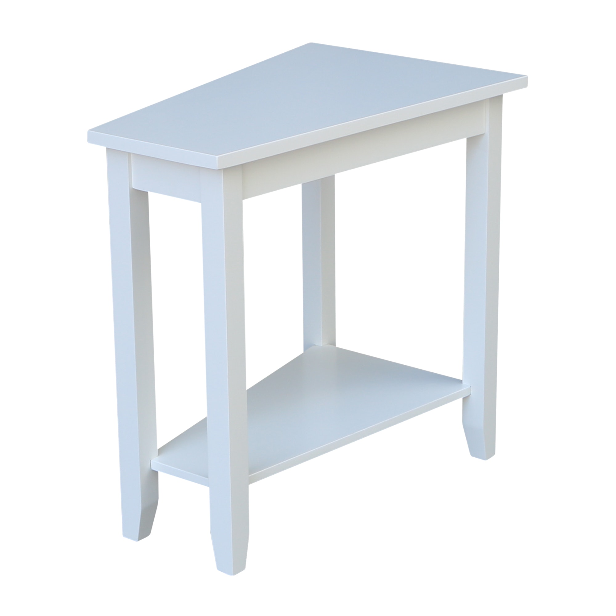 John Thomas Keystone Accent Table in Pure White OT08-45