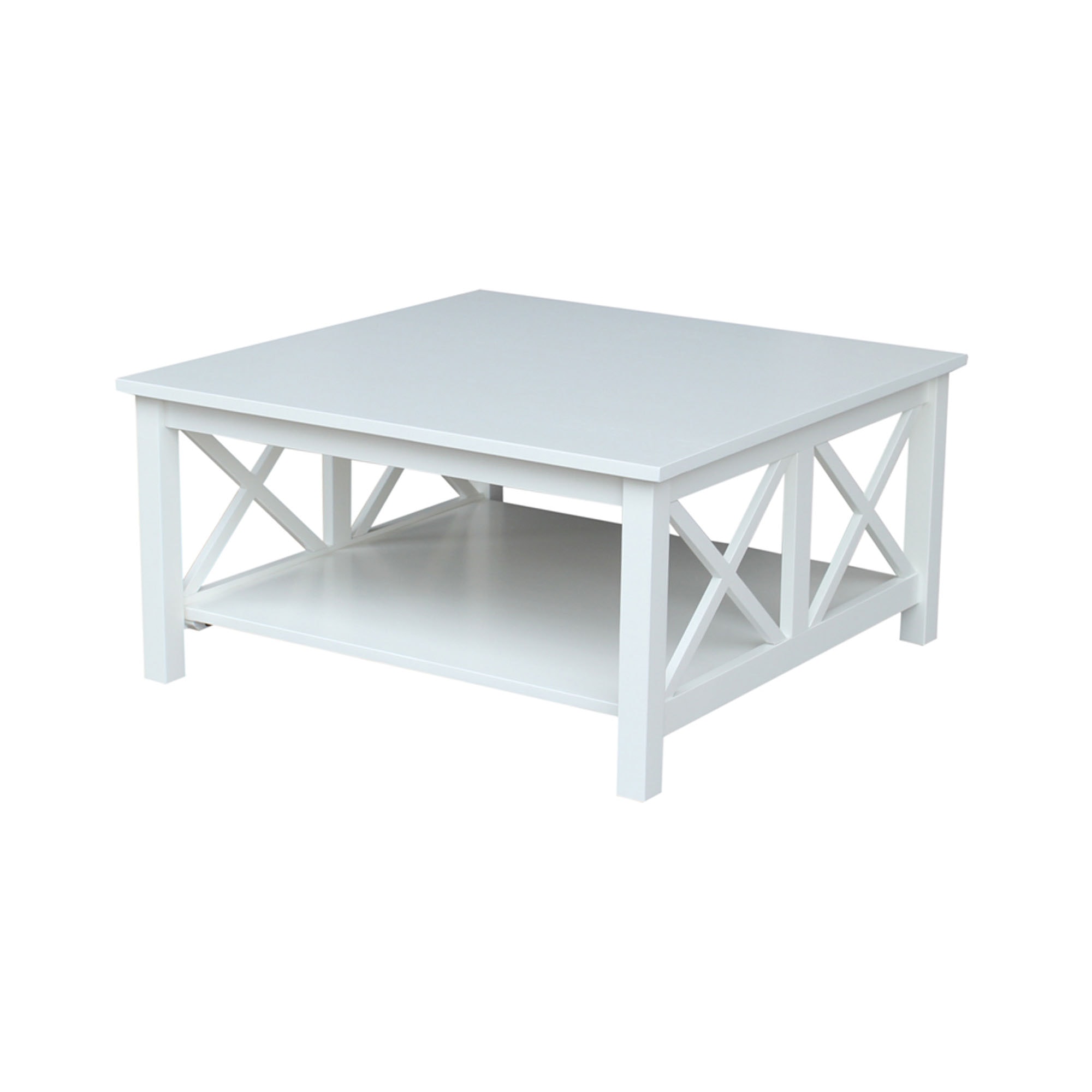 John Thomas Square Coffee Table in Pure White OT08-70SC