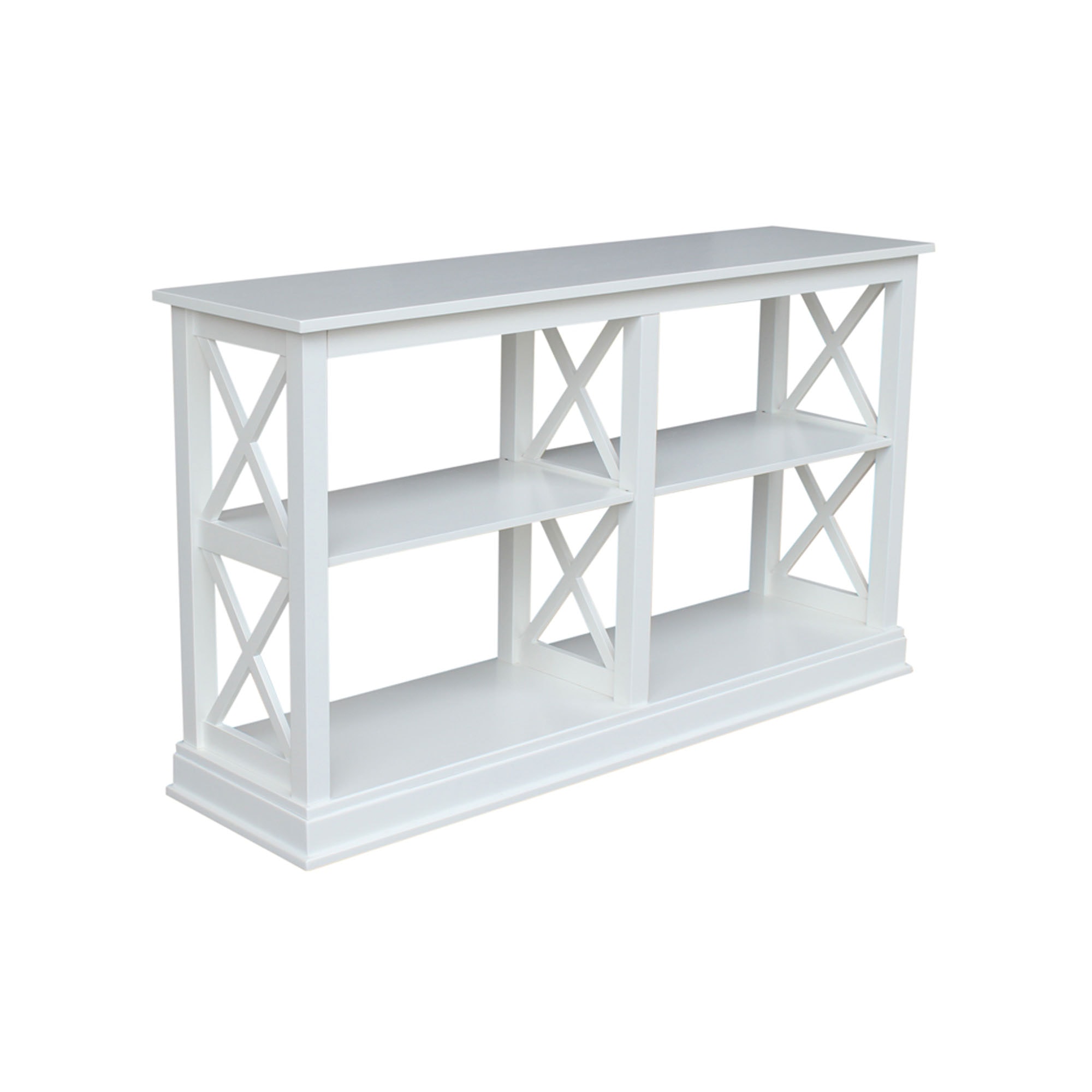 John Thomas Long Sofa Table in Pure White OT08-70SL