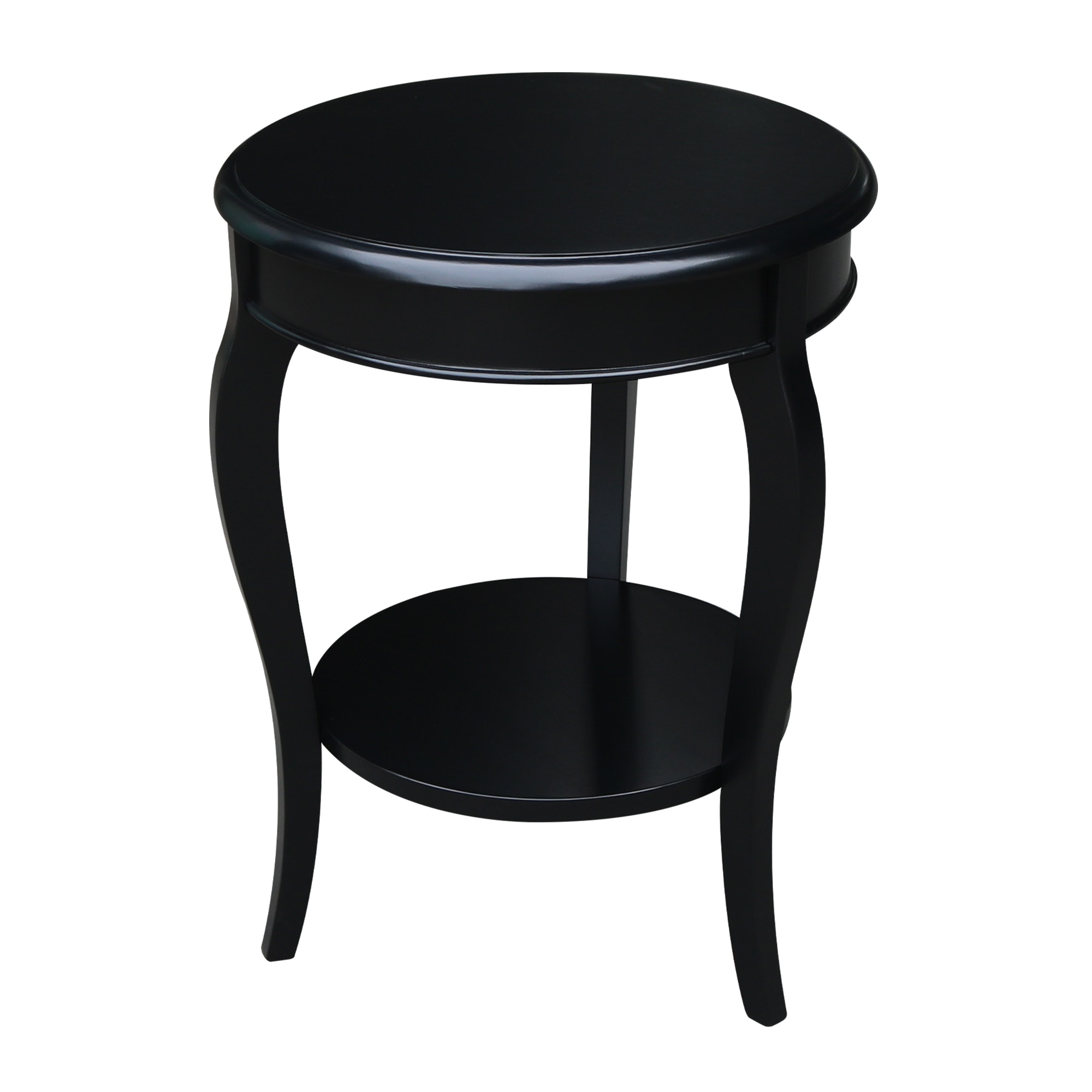 John Thomas Cambria Accent Table in Solid Black OT46-18R-18