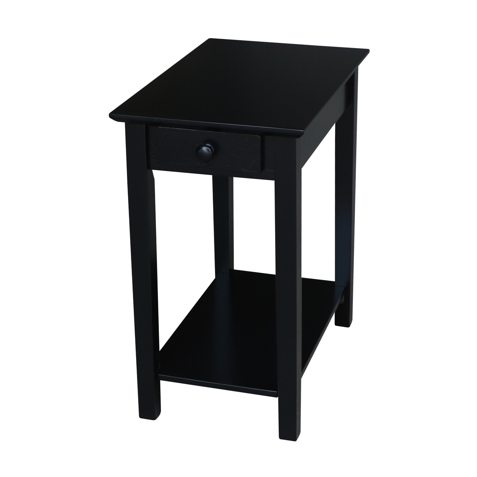 John Thomas Narrow End Table in Solid Black OT46-2214