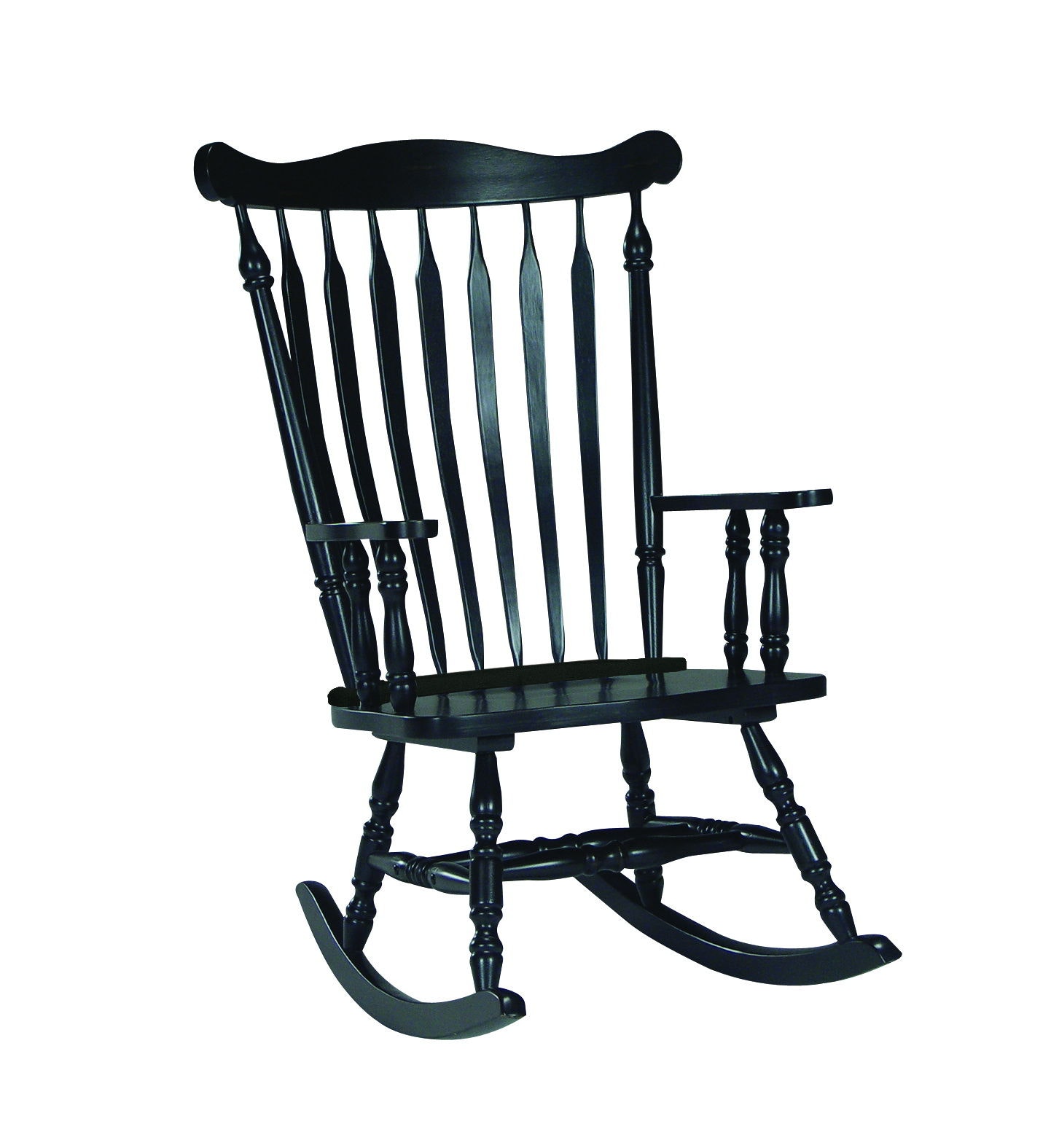 John Thomas Colonial Rocker in Antique Black R37-120B