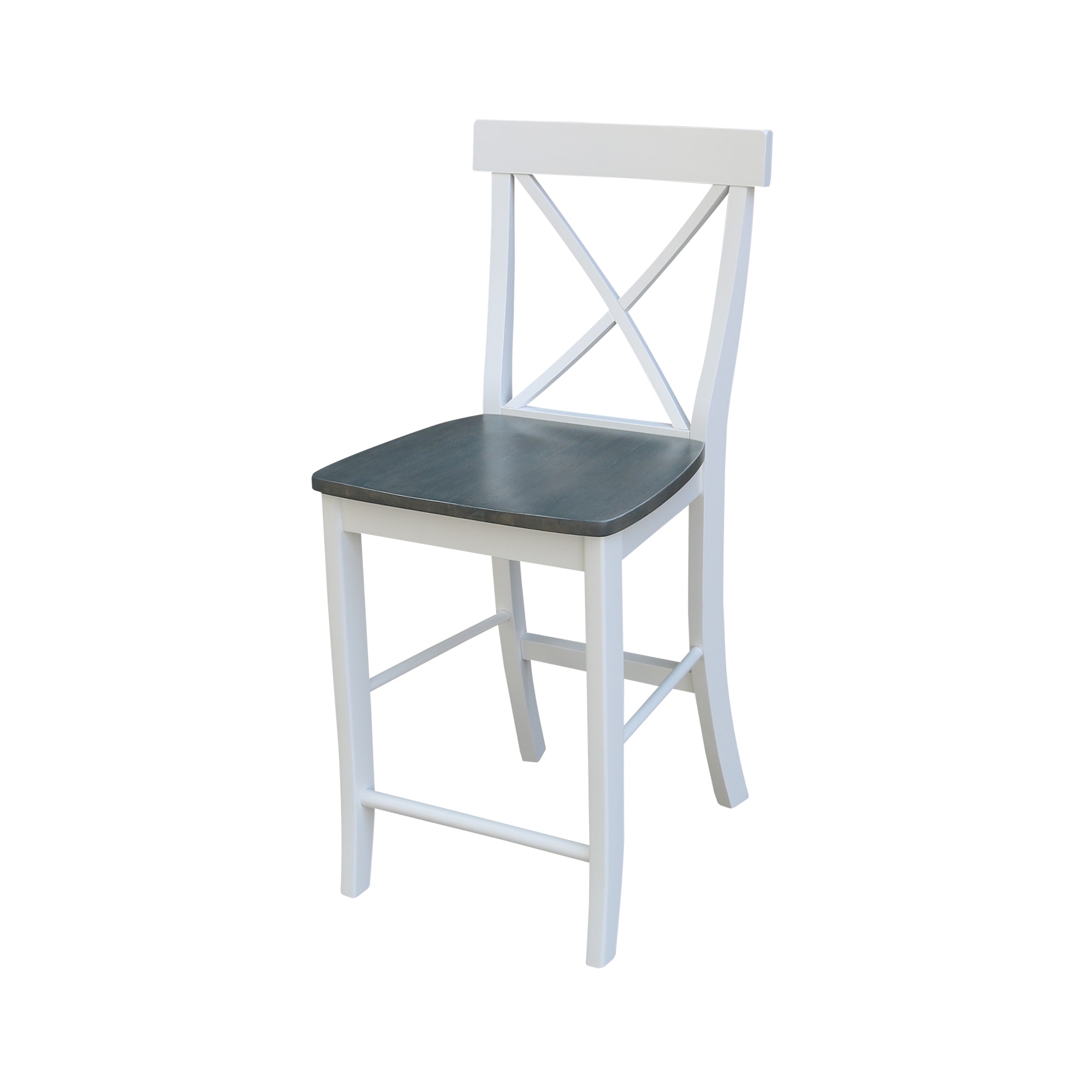 John Thomas X-Back Stool in White Grey S05-6132B