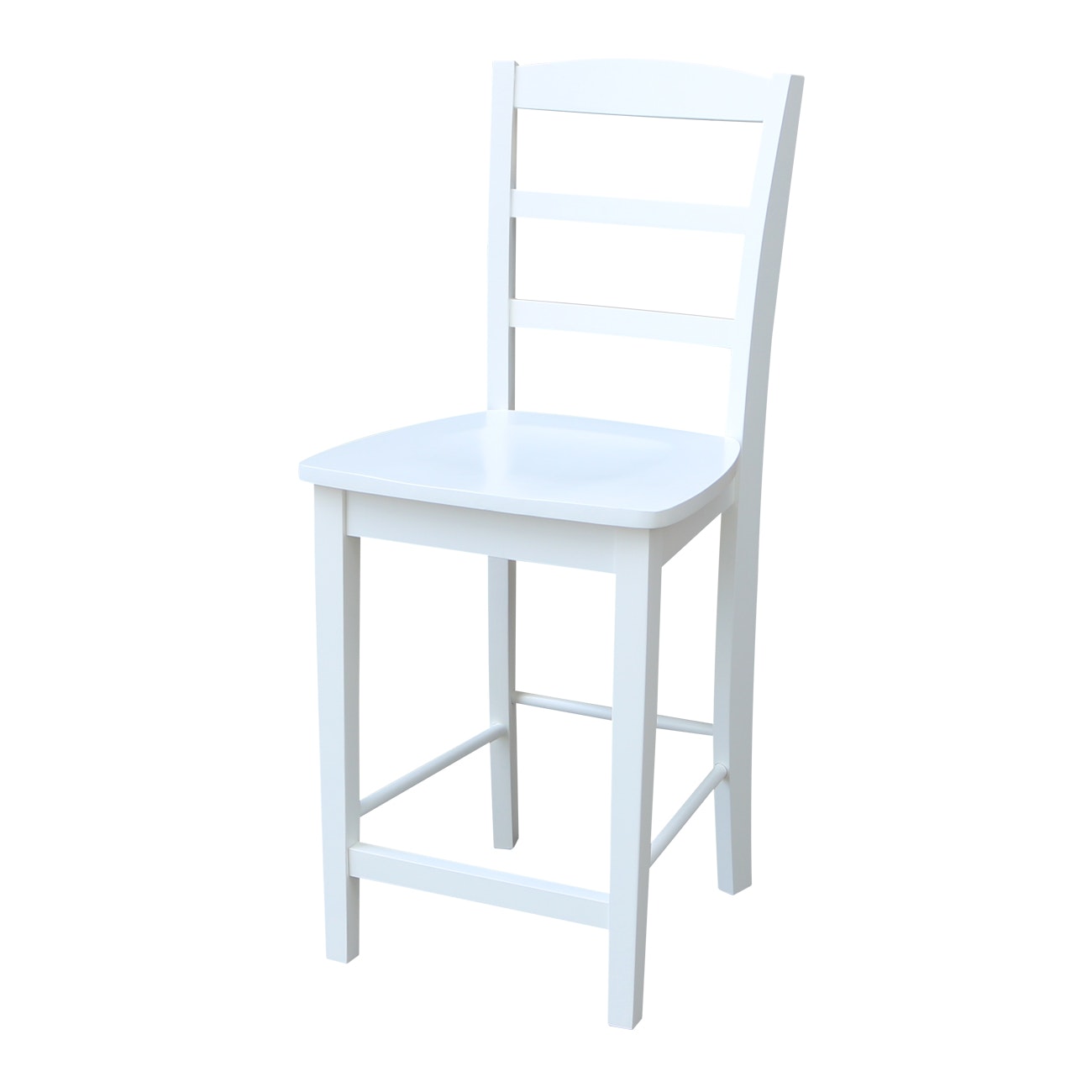 John Thomas Madrid Stool in Pure White S08-402B