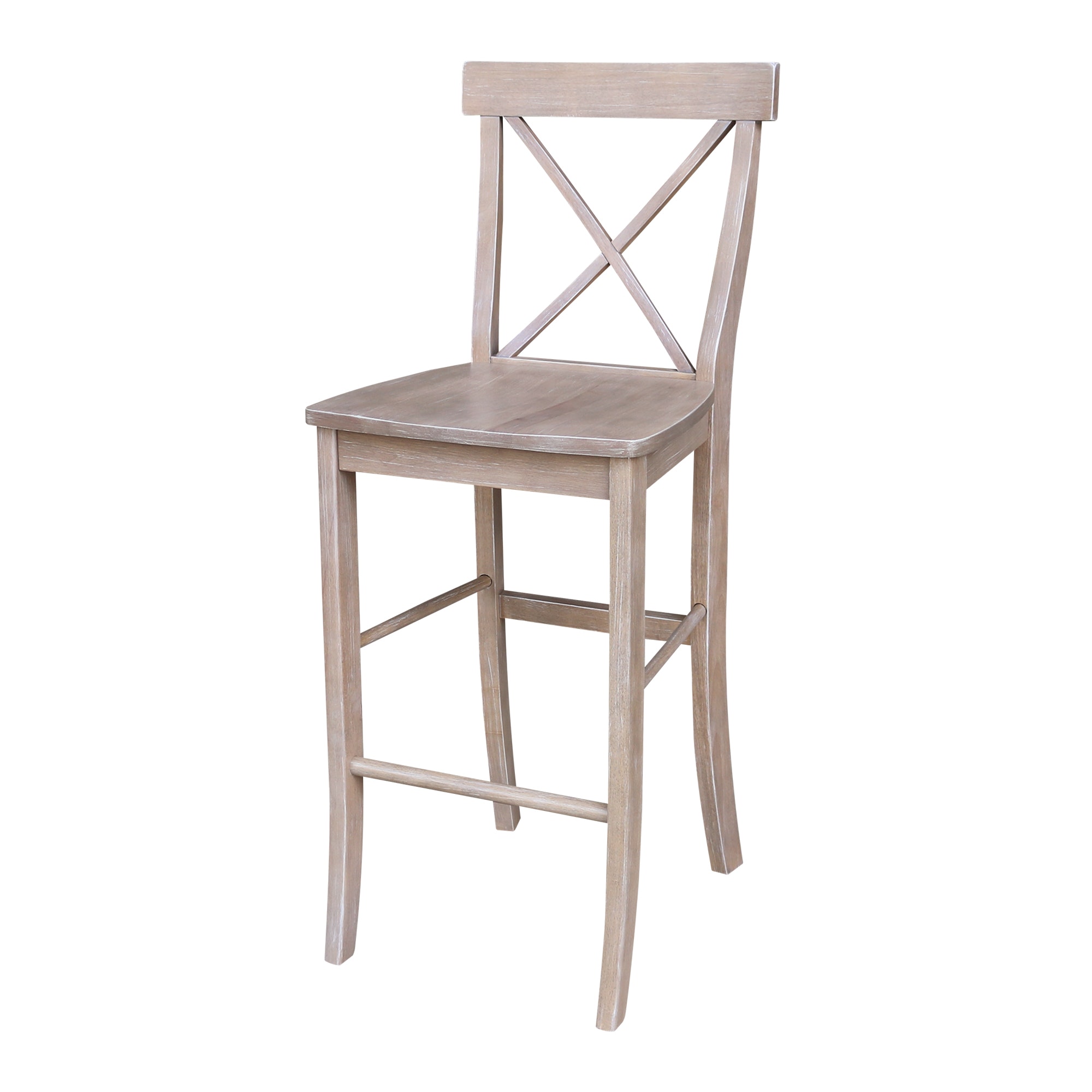 John Thomas X-Back Stool in  Taupe Gray S09-6133B