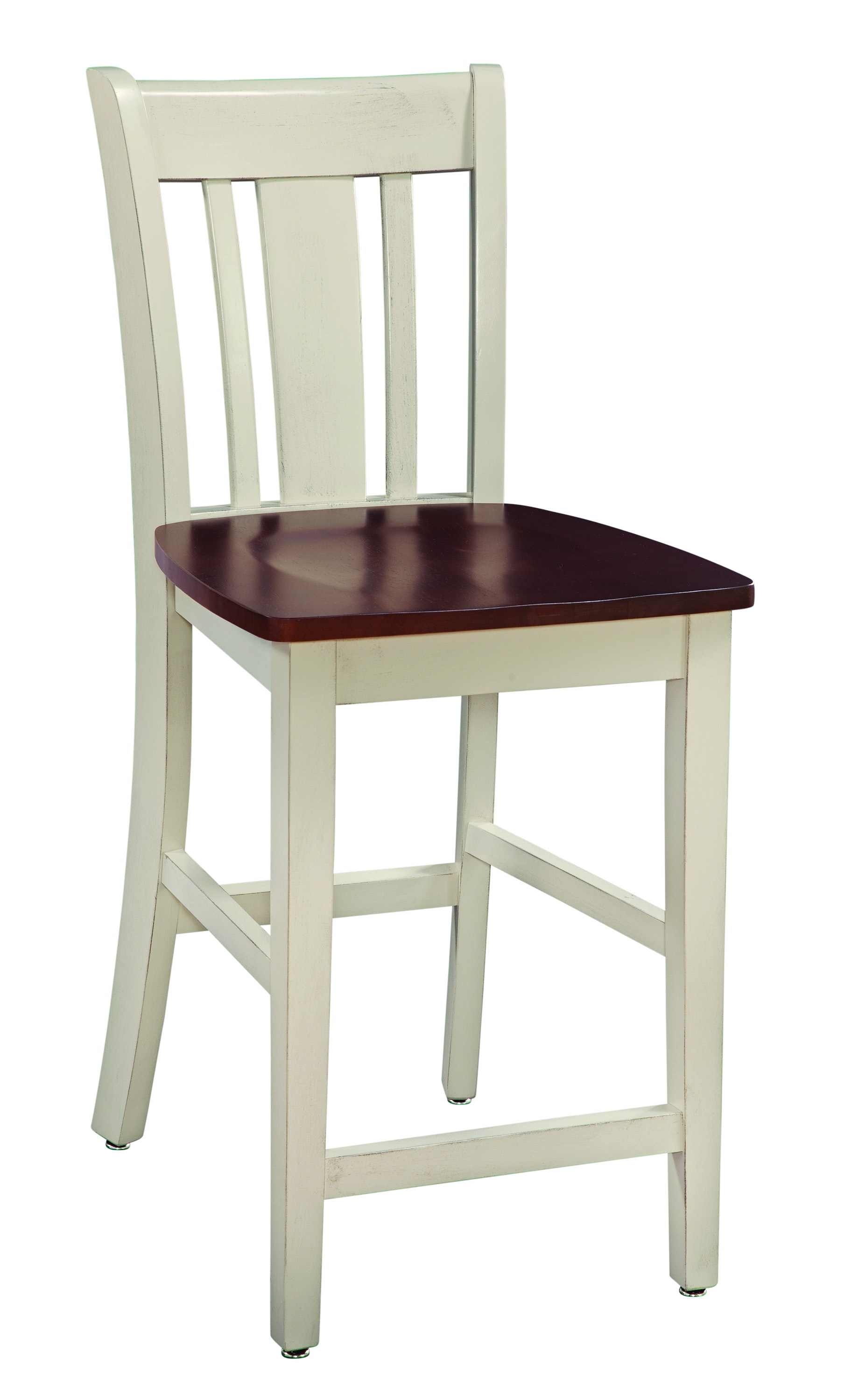 John Thomas San Remo Stool in Almond & Espresso S12-102B