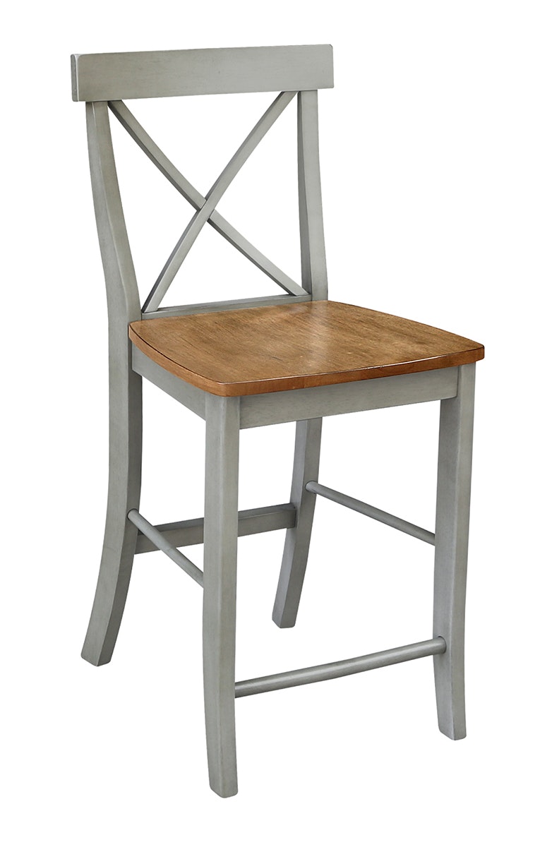 John Thomas X-Back Stool in Hickory Stone S41-6132B