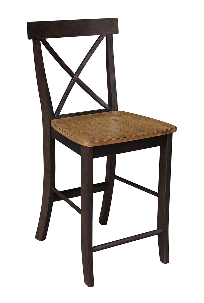 John Thomas X-Back Stool in Hickory Coal S45-6132B