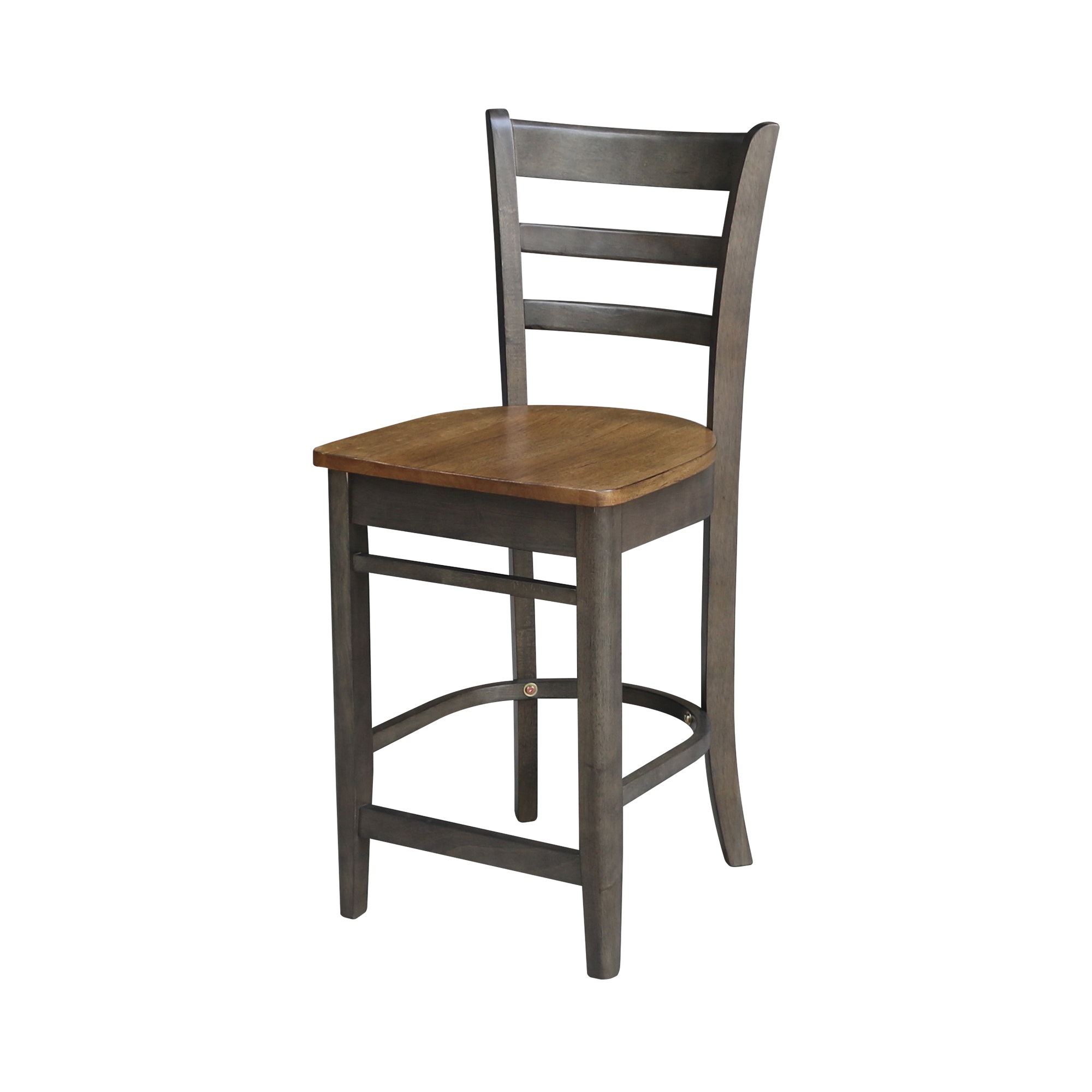John Thomas Emily Stool in Hickory Coal S45-6172B
