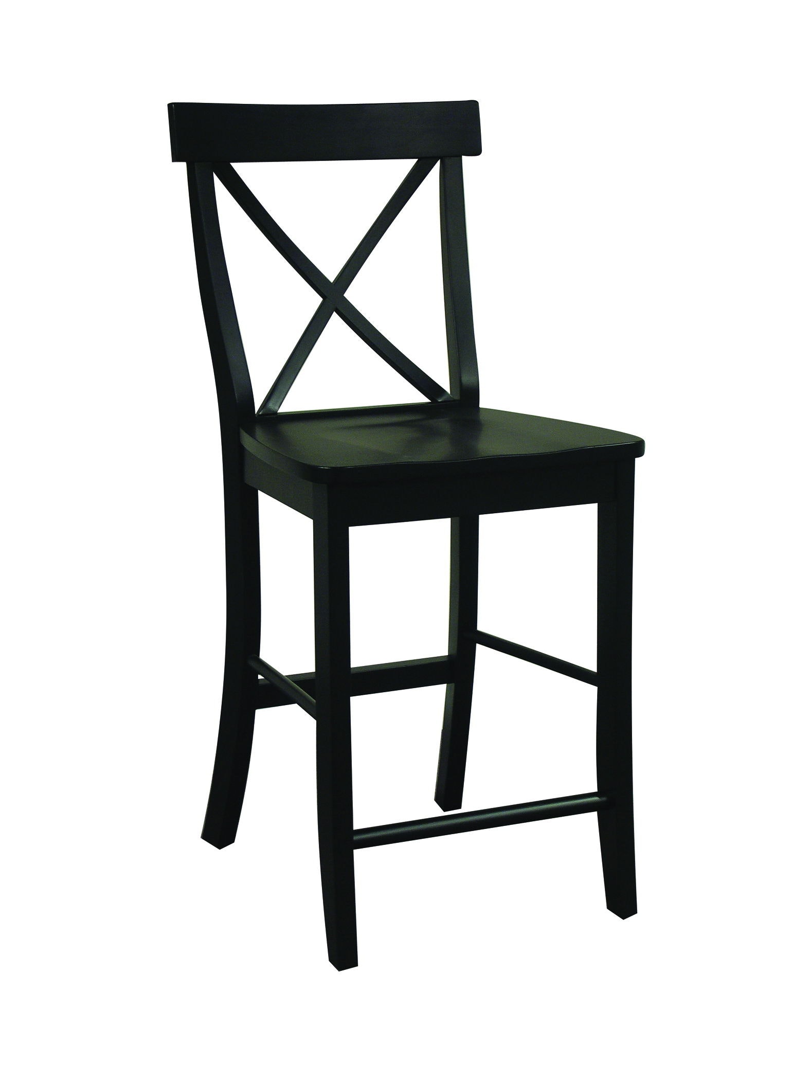 John Thomas X-Back Stool in Black S46-6132B