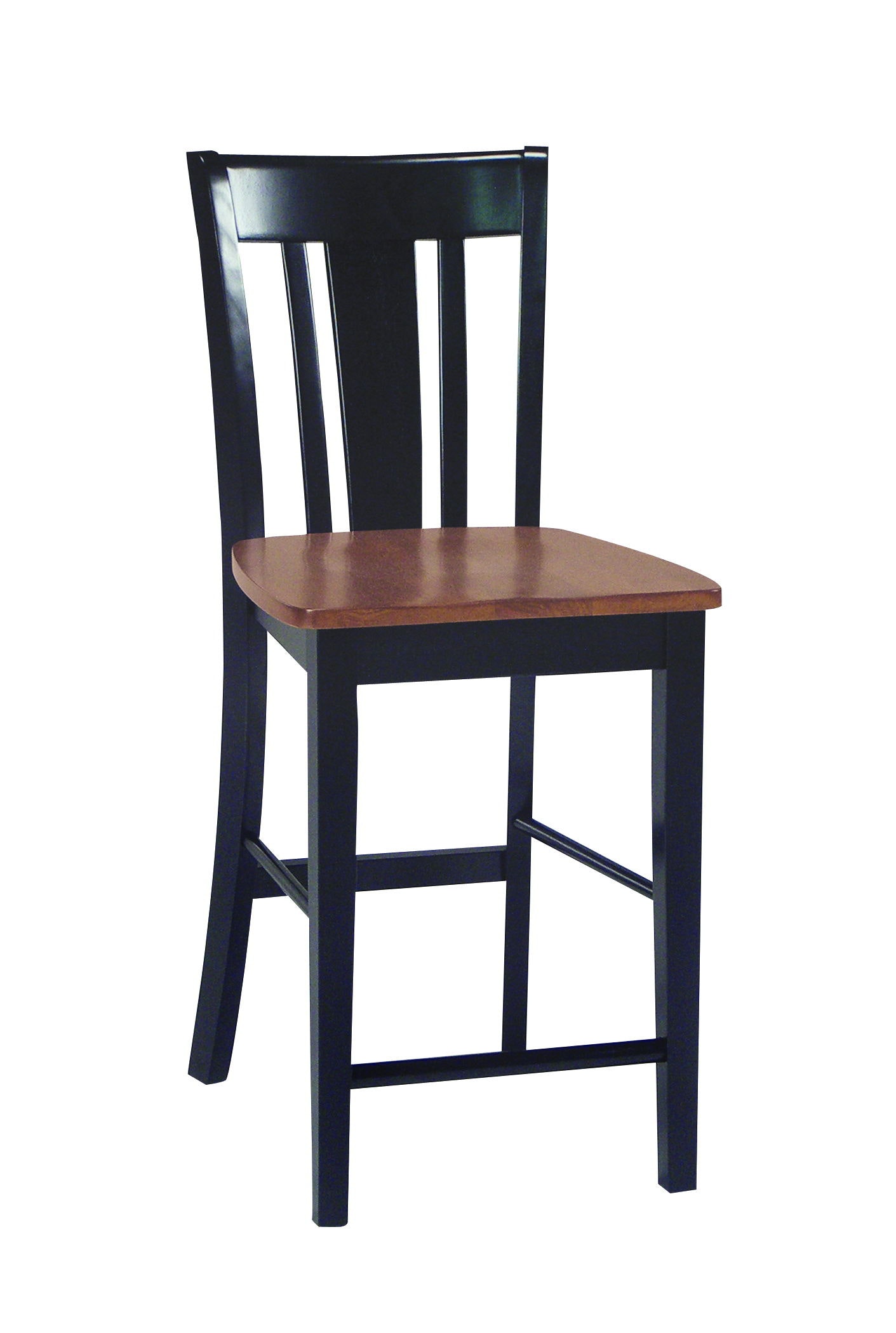 John Thomas San Remo Stool in Black & Cherry S57-102B