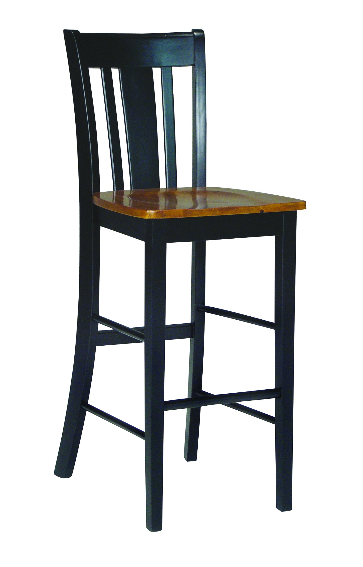 John Thomas San Remo Stool in  Black & Cherry S57-103B