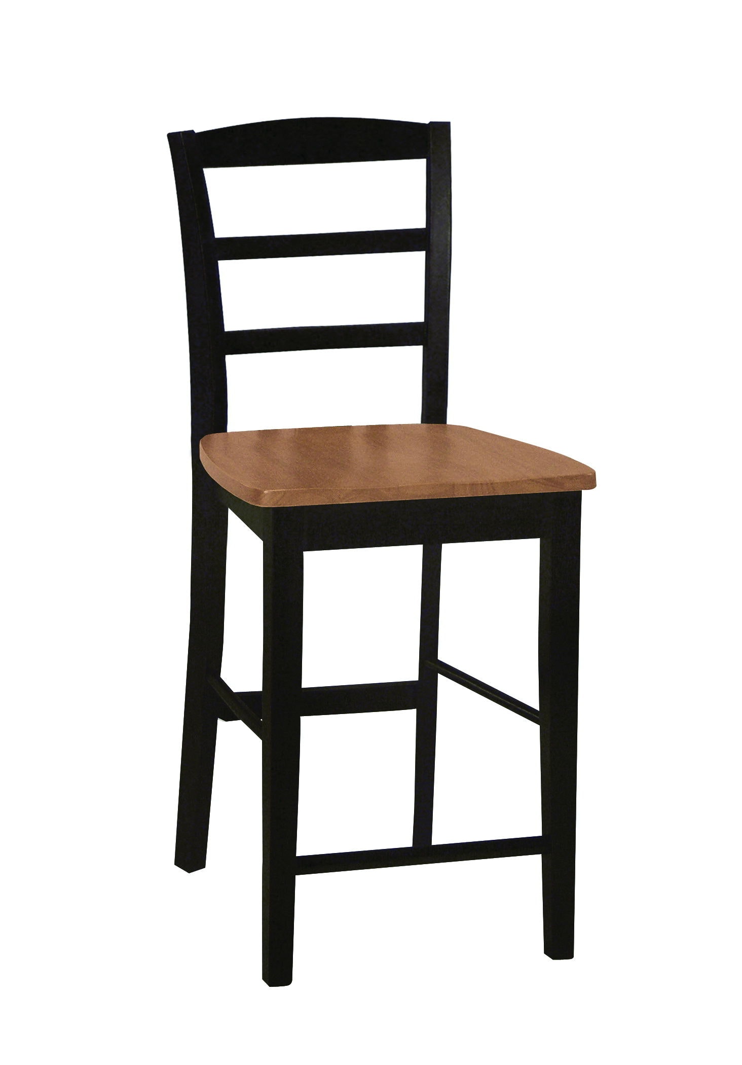 John Thomas Madrid Stool in Black & Cherry S57-402B