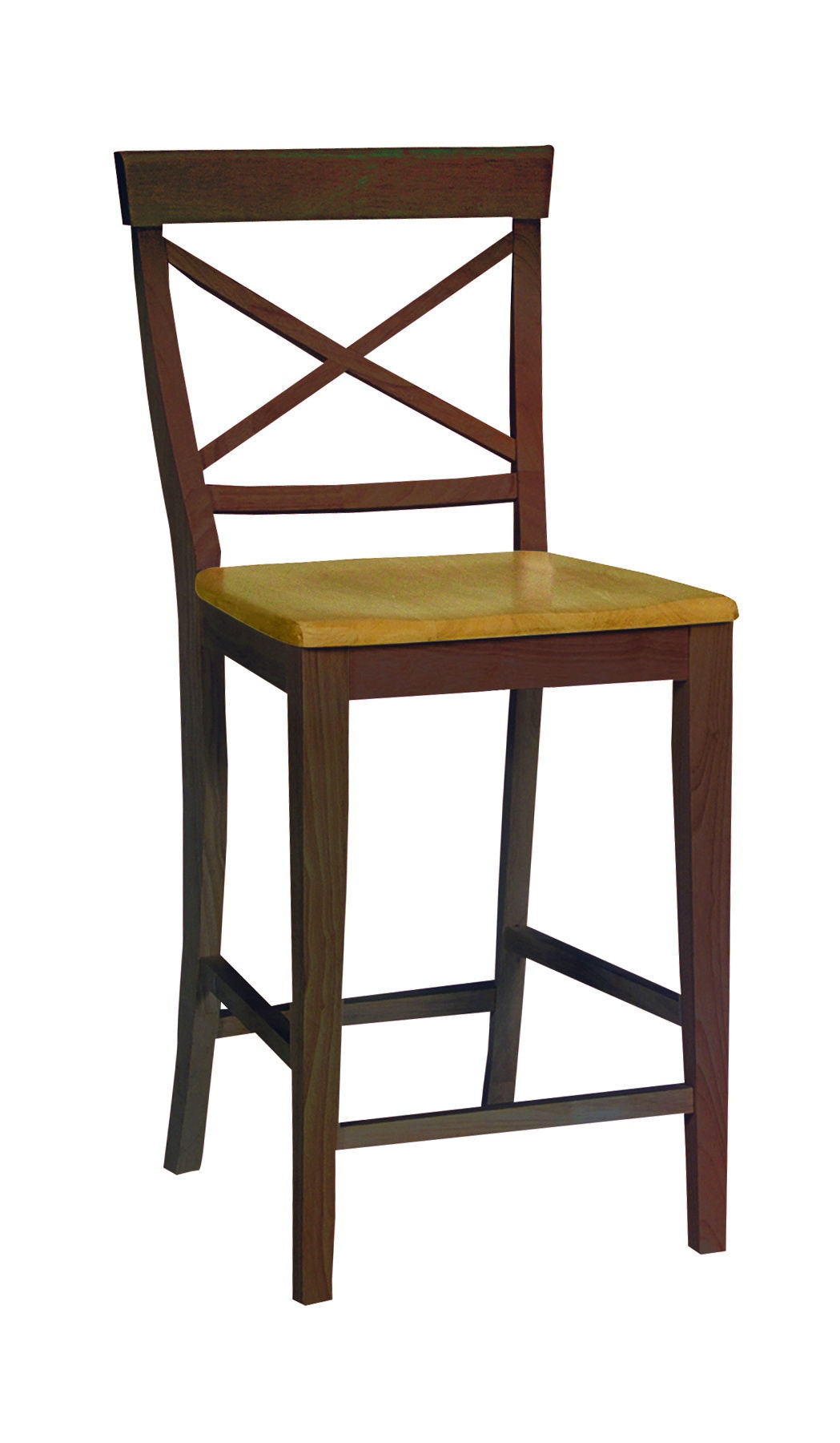 John Thomas X-Back Stool in Cinnamon & Espresso S58-6132B