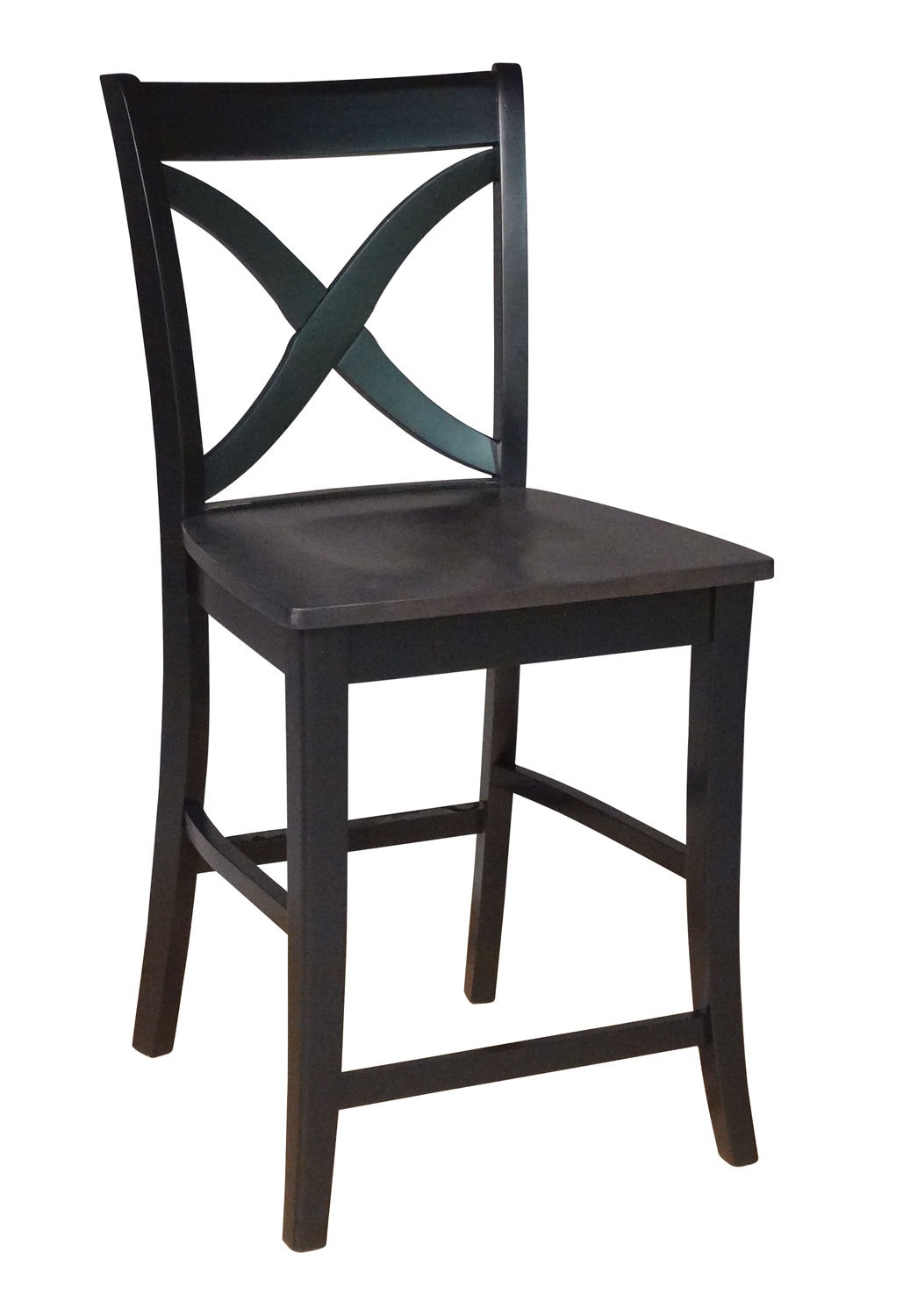 John Thomas Salerno Stool in Coal & Black S75-142B