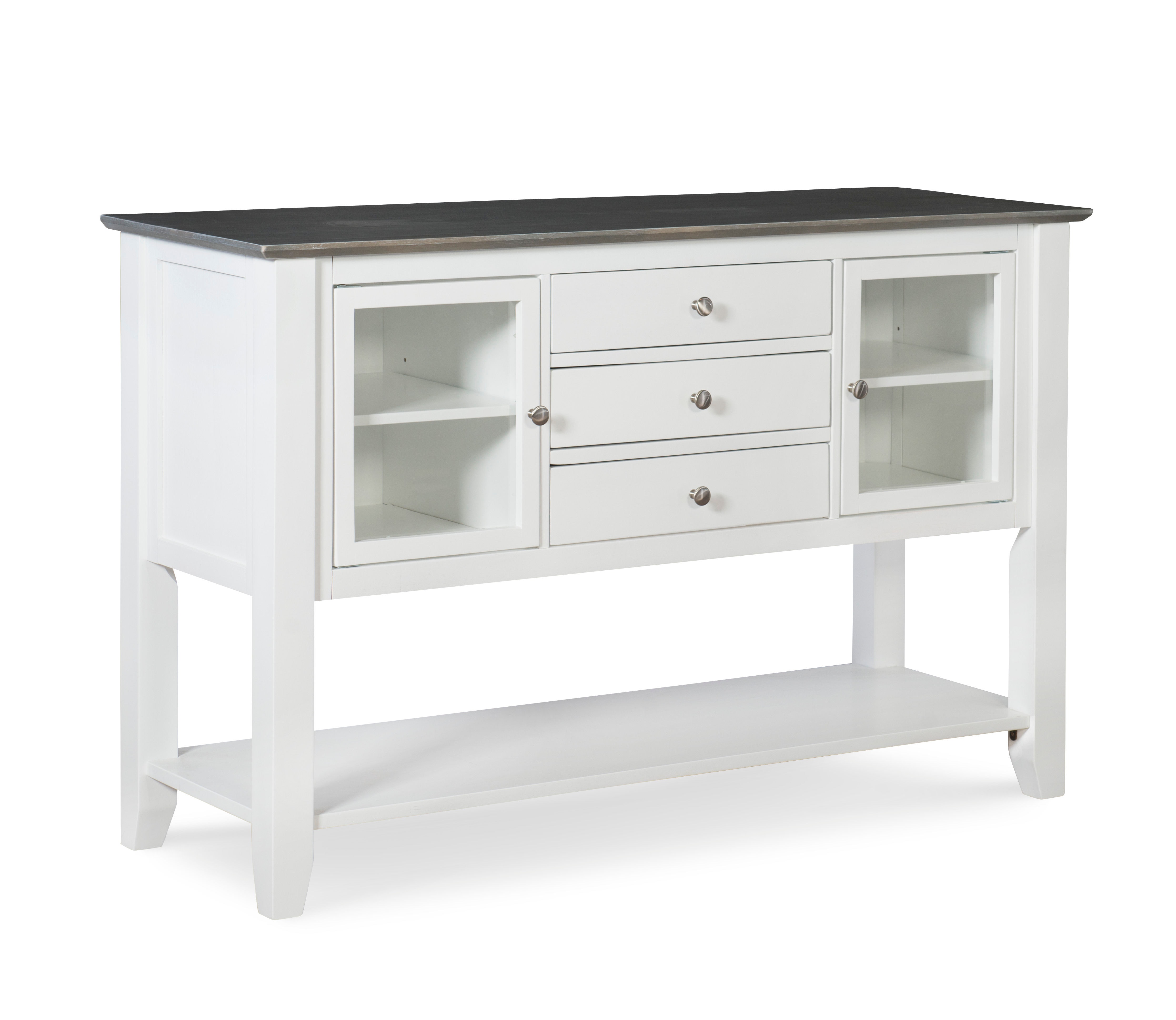 John Thomas Server in Heather Gray & White SV05-34