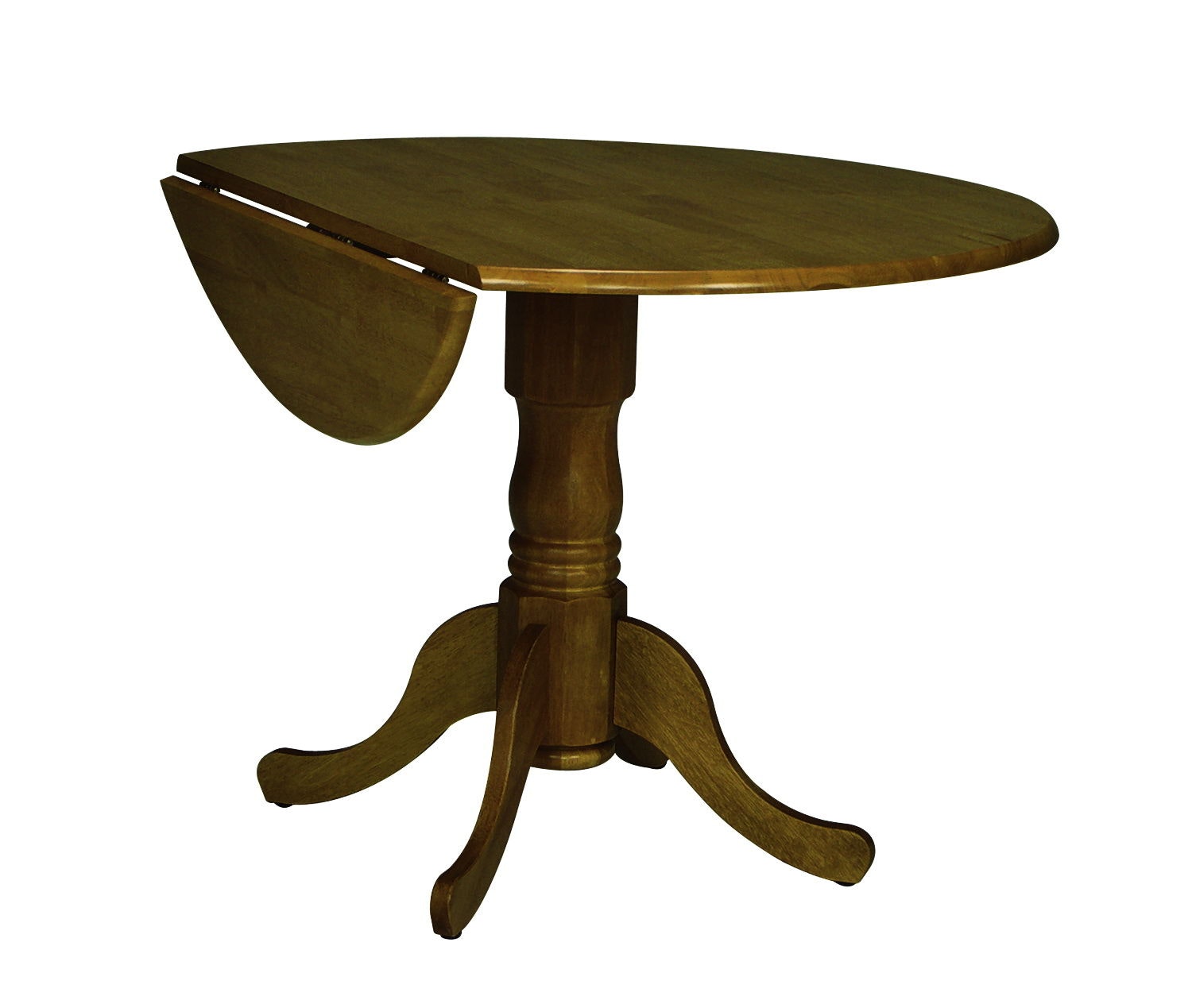 John Thomas Round Dropleaf Pedestal Table in Oak T04-42DP