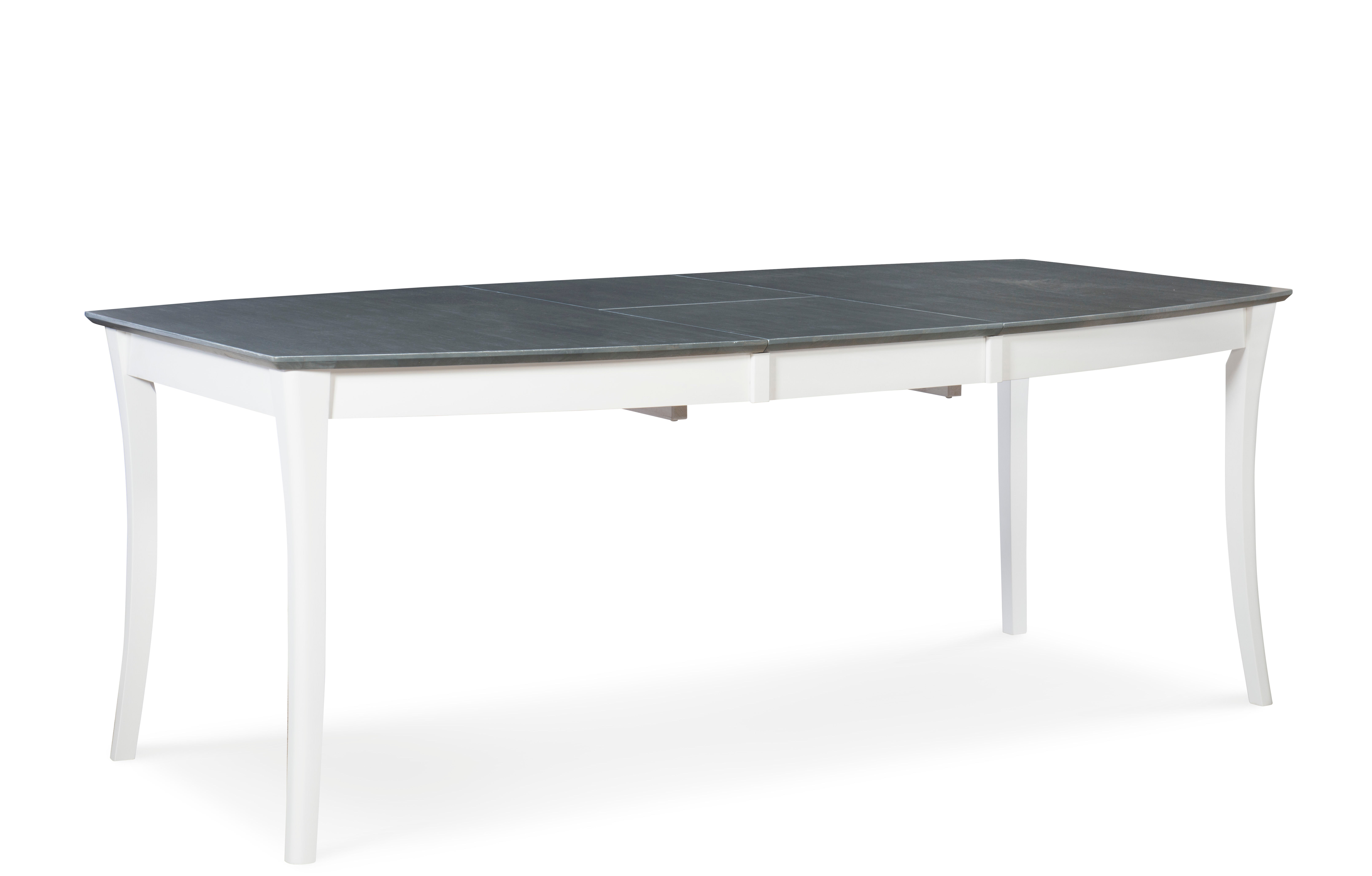 John Thomas Salerno Butterfly Extension Table in Heather Gray & White T05-4260XB