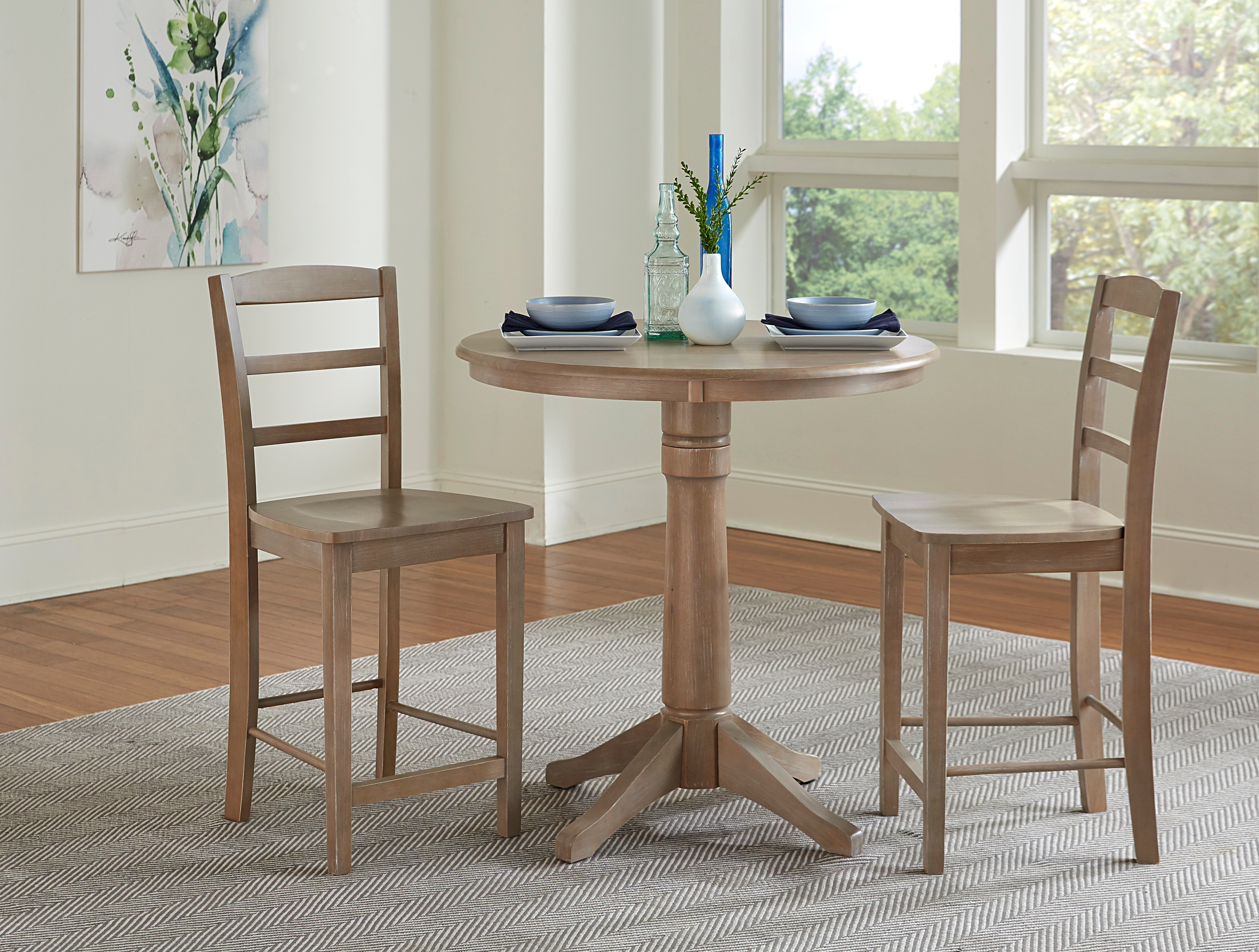 John Thomas Madrid Stool in Taupe Gray S09-402B