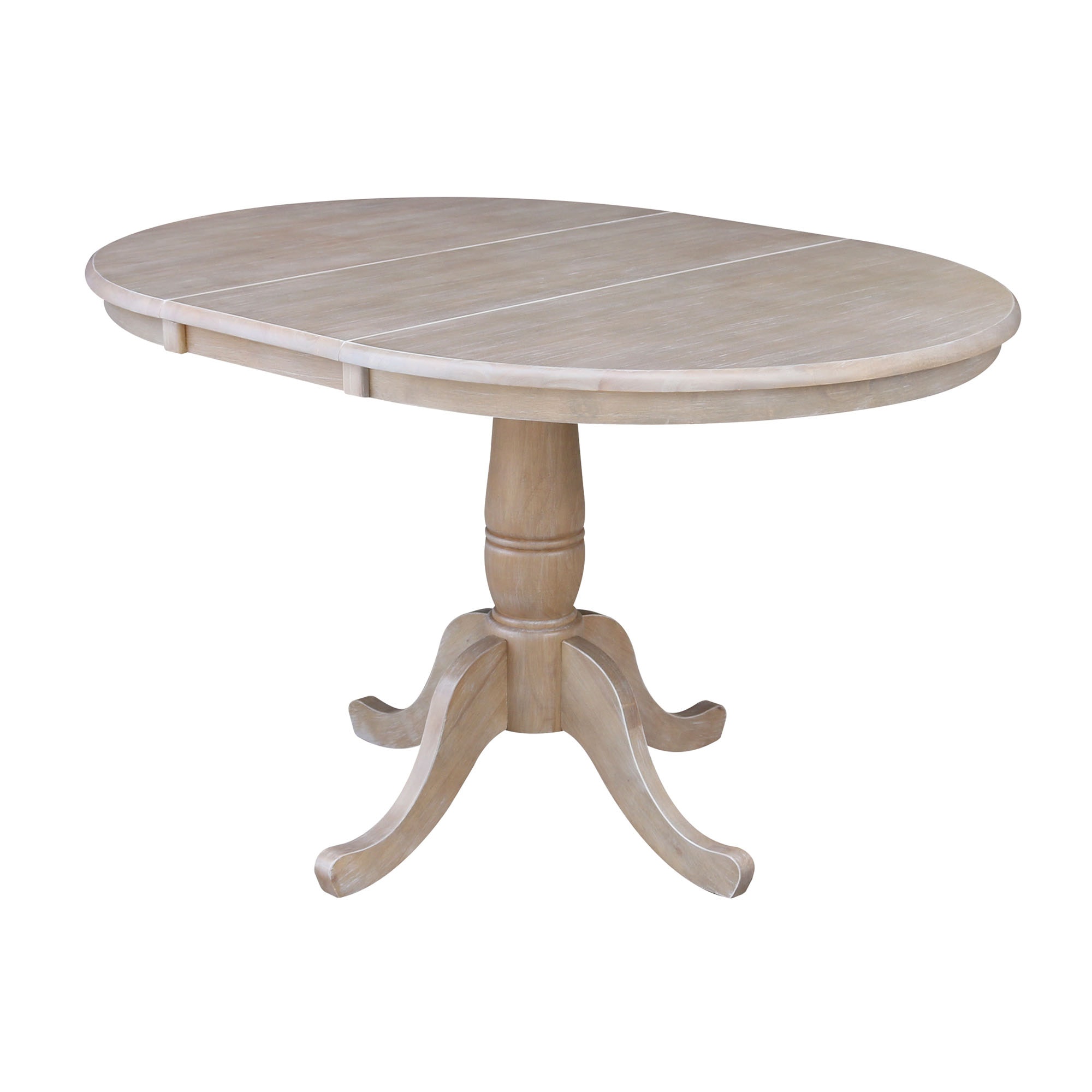 John Thomas Round Extension Table in Taupe Gray T09-36RXT/T09-30B
