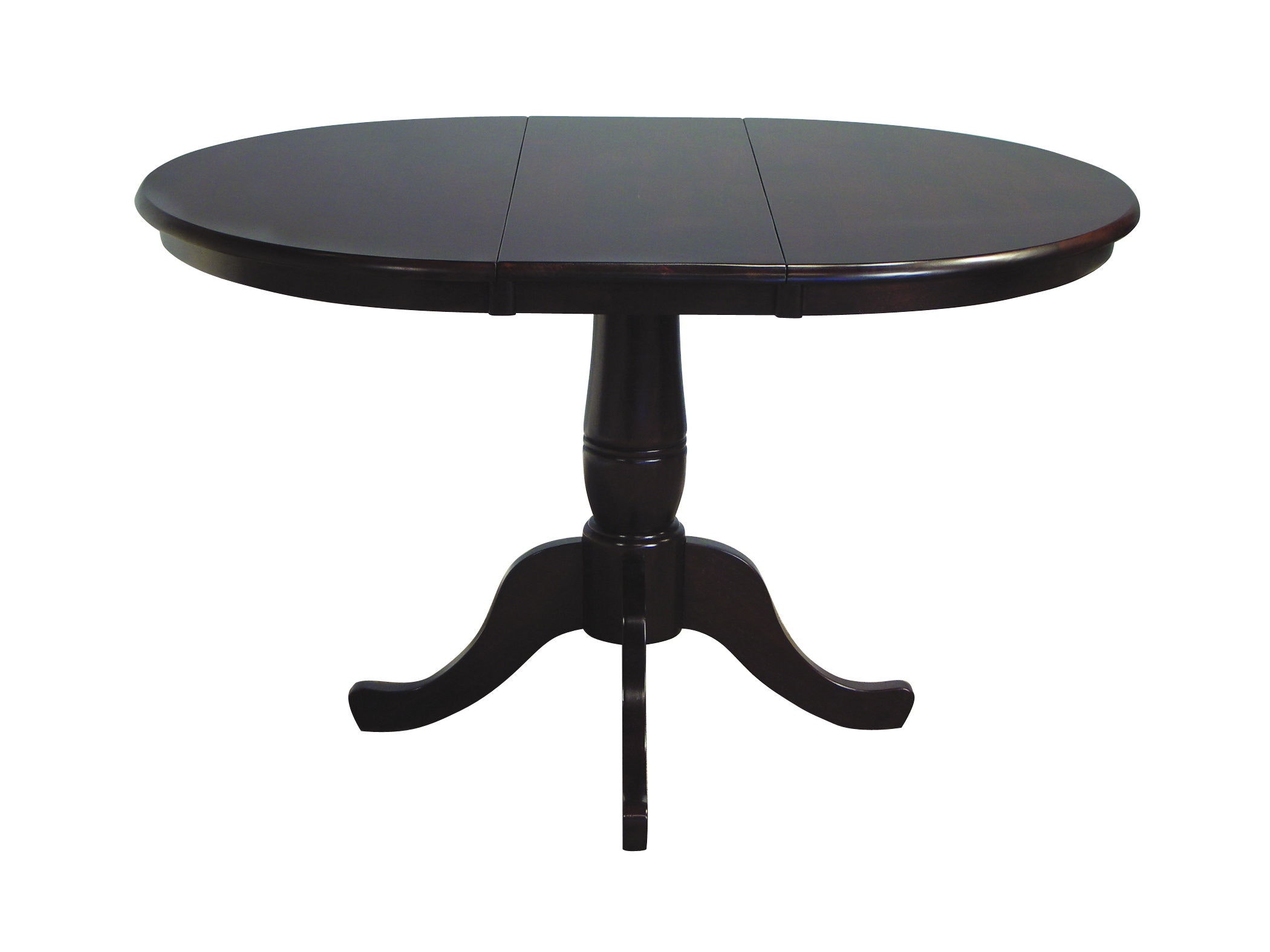 John Thomas Extension Pedestal Table in Rich Mocha T15-36RXT / T15-30P