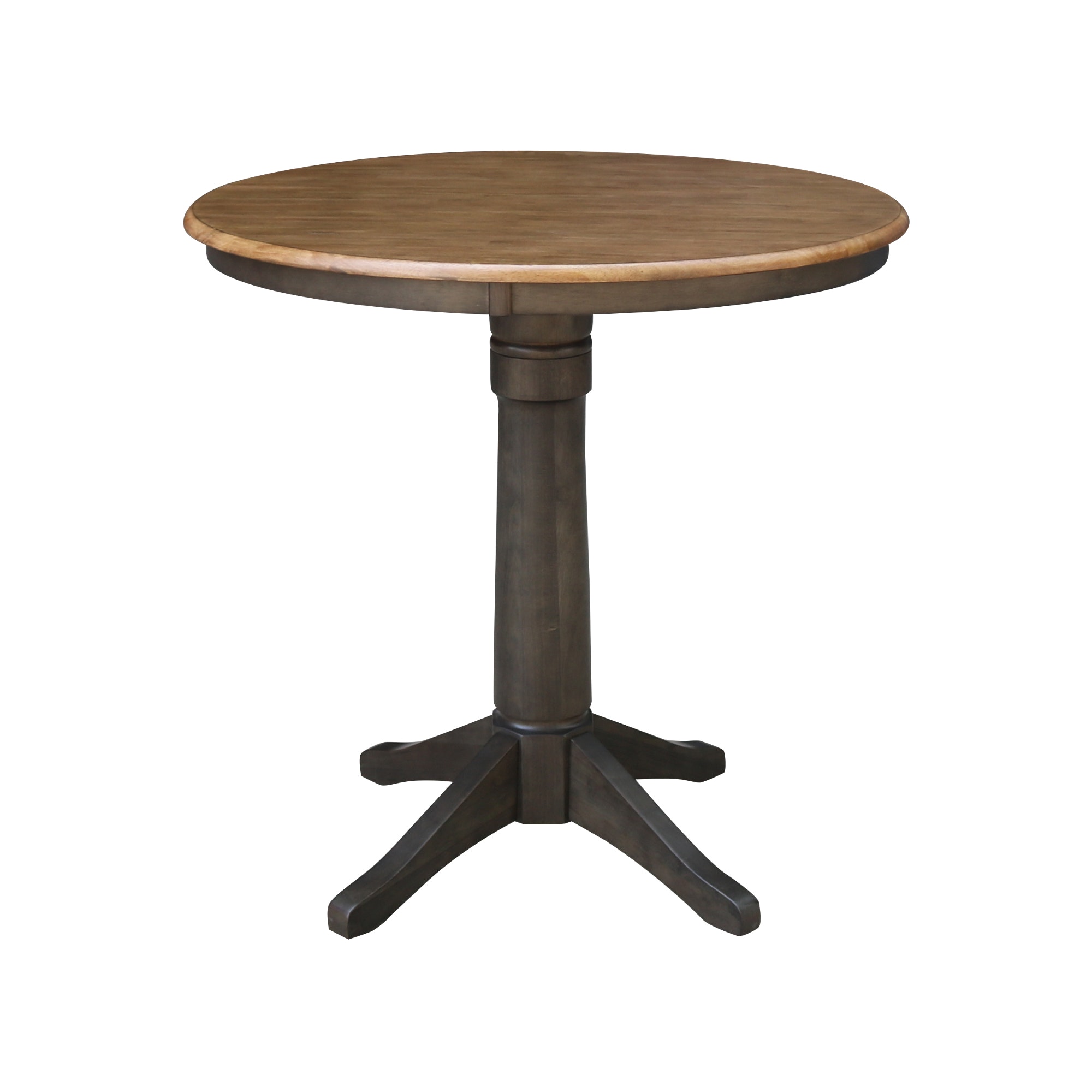 John Thomas 36" Pedestal Table in Hickory / Coal T45-36RT/T145-27B/T145-6B