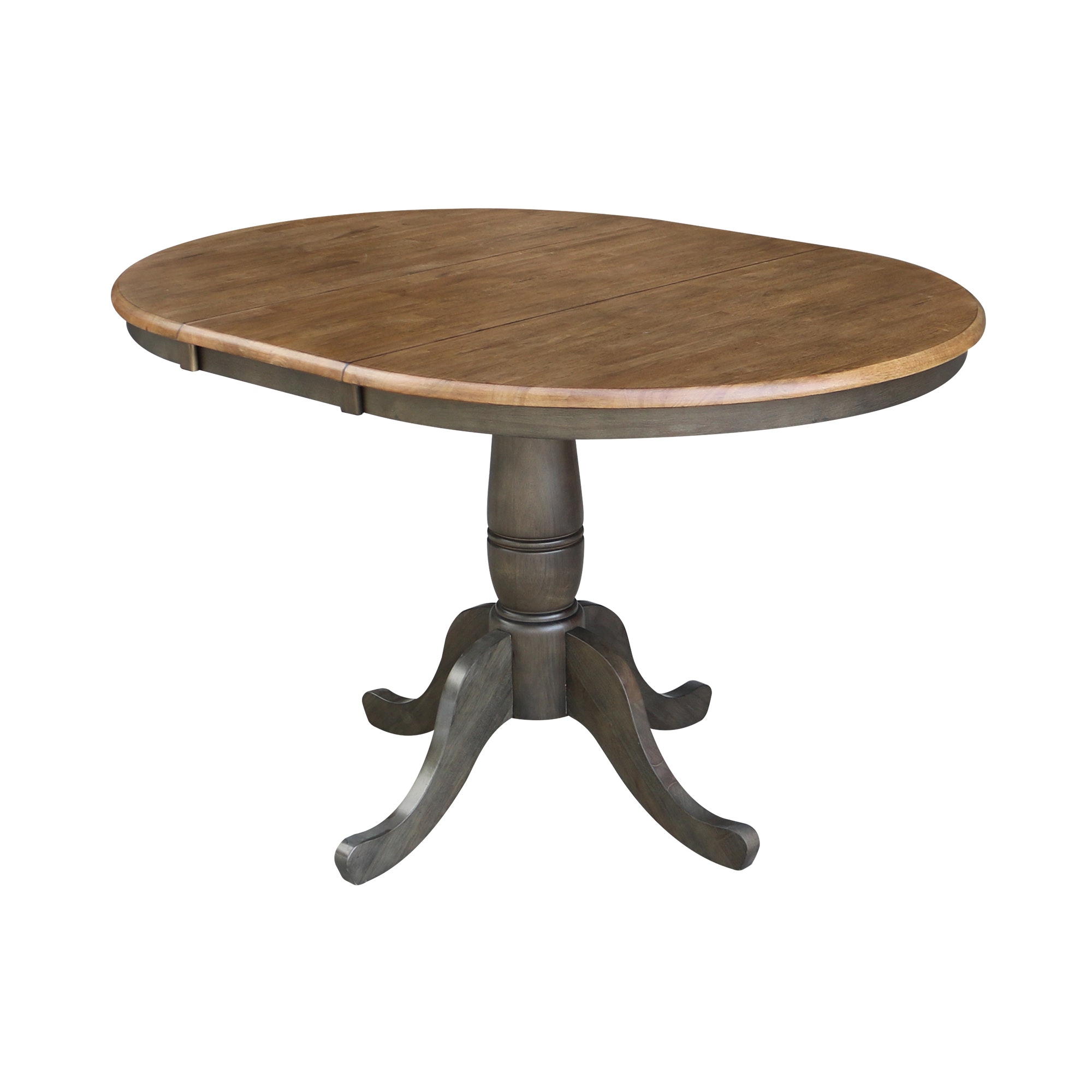 John Thomas Round Extension Table in Hickory/Coal T45-36RXT/T145-30B