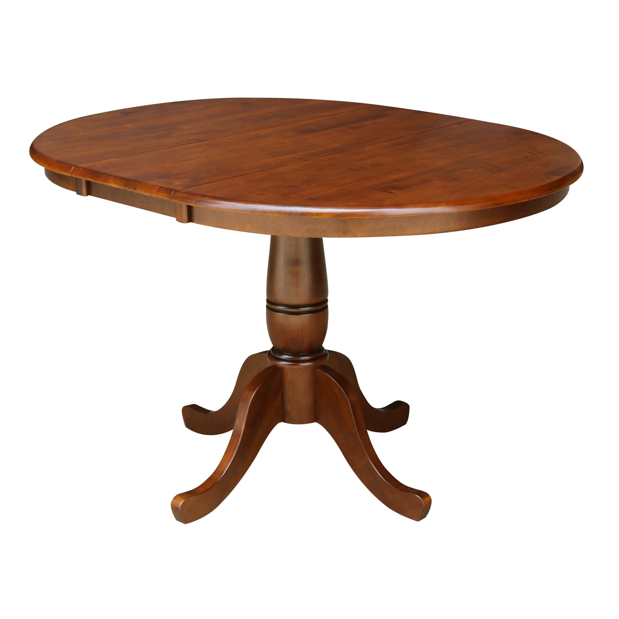 John Thomas Round Extension Table in Espresso T581-36RXT/T58-30B