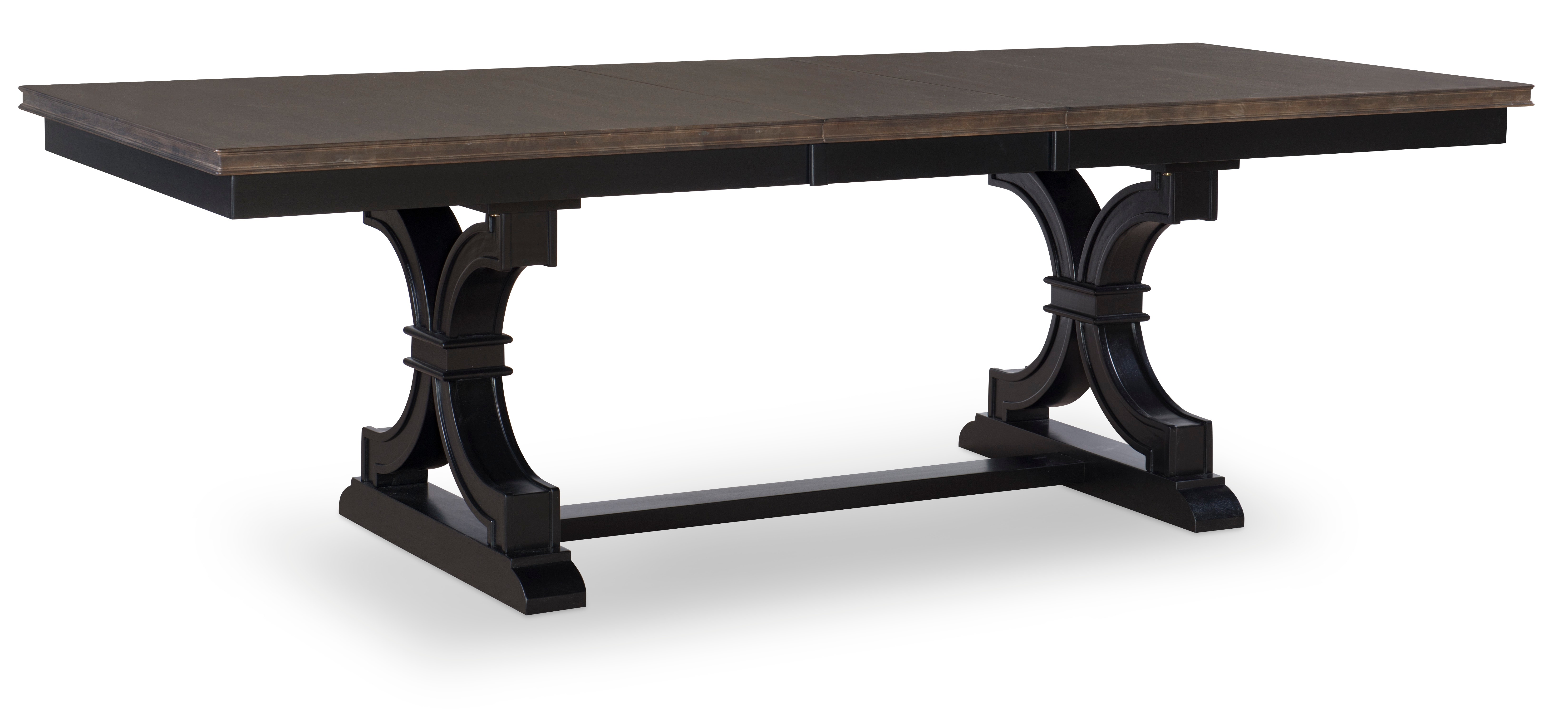 John Thomas Extension Table in Heather Coal & Black T75-4078XA / T46-4078XB