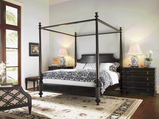 Tommy Bahama Home Diamond Head Side Rails and Canopy Frame 6/6 King 537-174SRCF