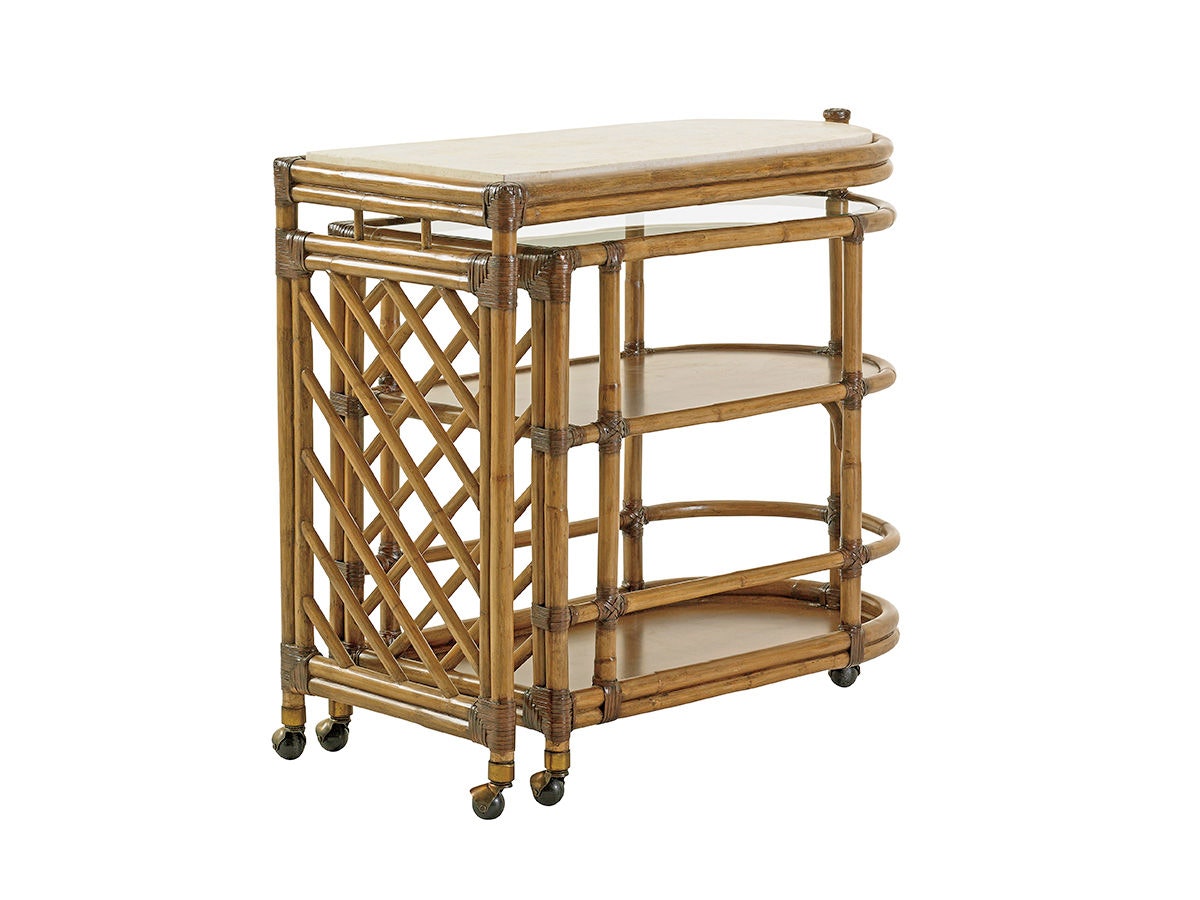 Tommy Bahama Home Cable Beach Bar Cart 558-862